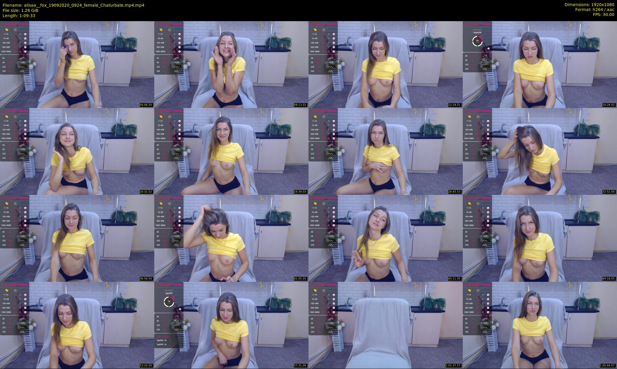 alisaa__fox — 70 minute Chaturbate female cam show recording, 1080p, Sep 19, 2020