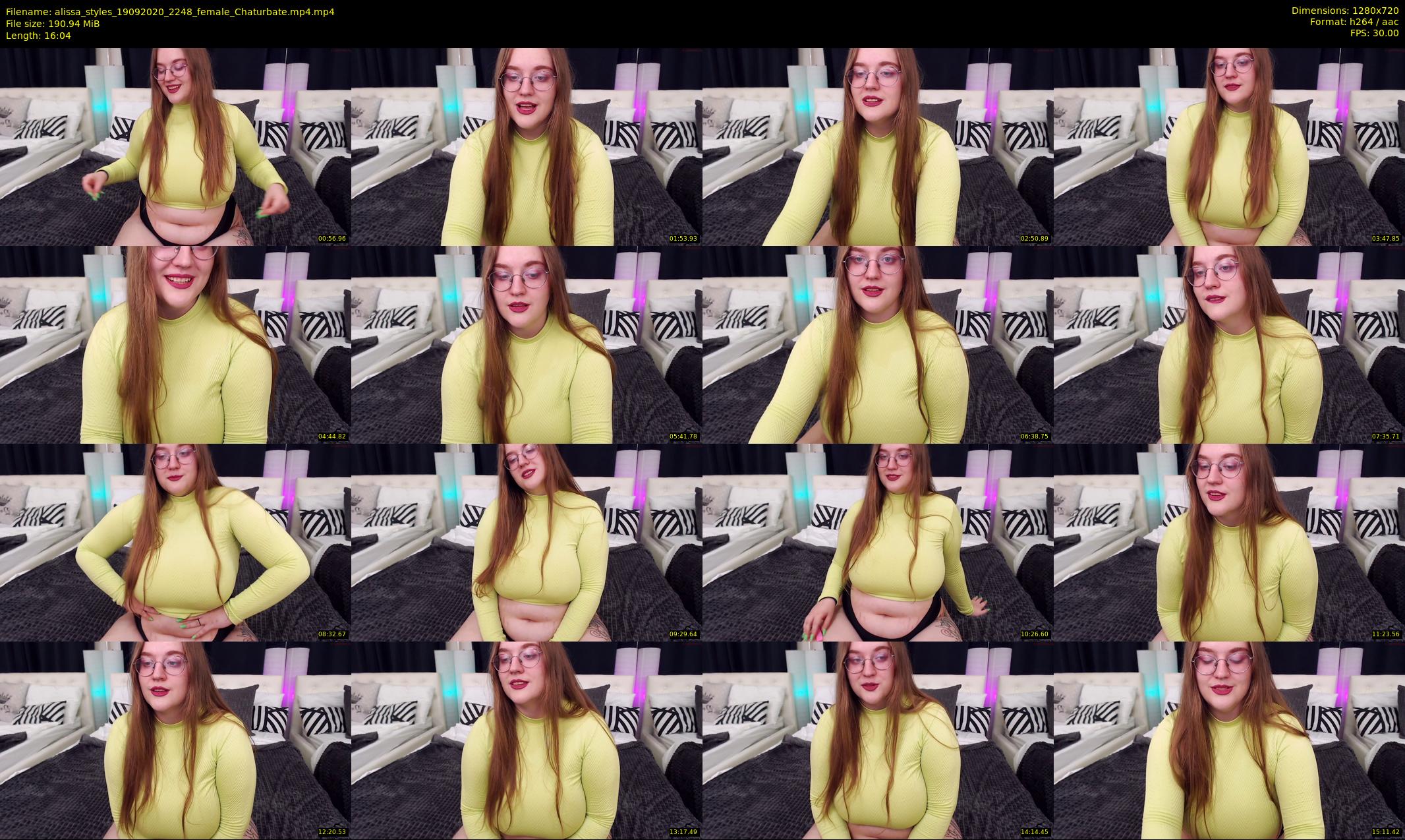 alissa_styles — 17 minute Chaturbate female cam show recording, 720p, Sep 19, 2020