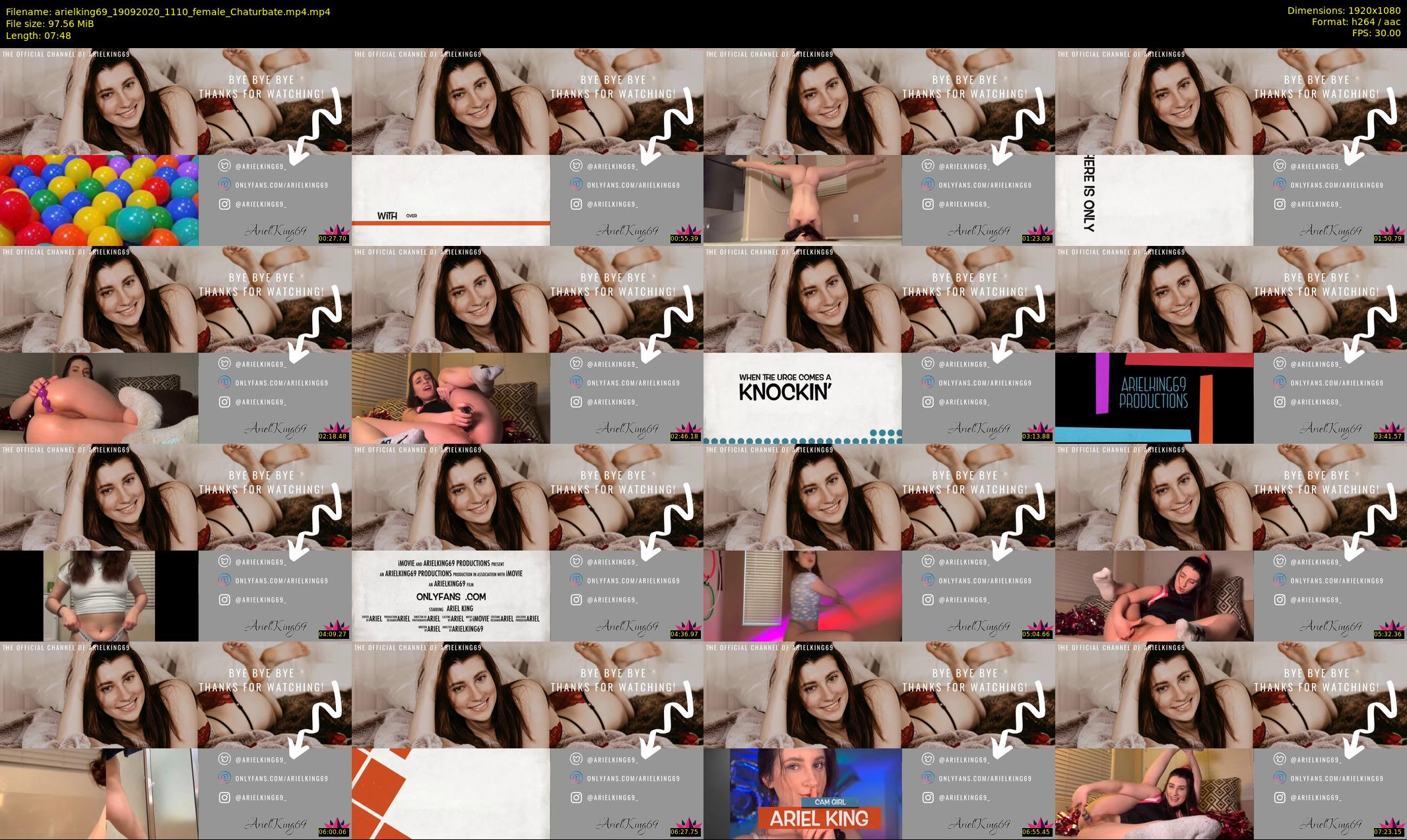 arielking69 — 8 minute Chaturbate female cam show recording, 1080p, Sep 19, 2020