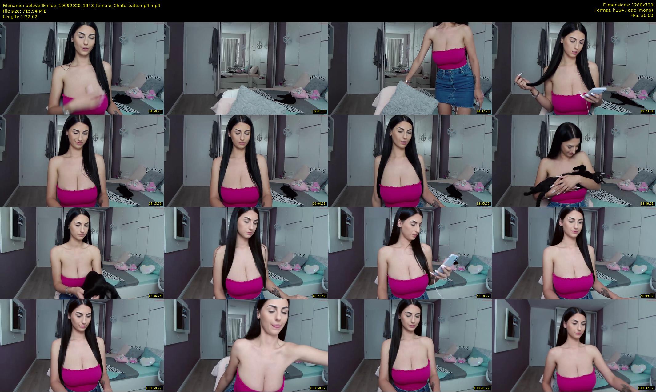 belovedkhlloe — 83 minute Chaturbate female cam show recording, 720p, Sep 19, 2020