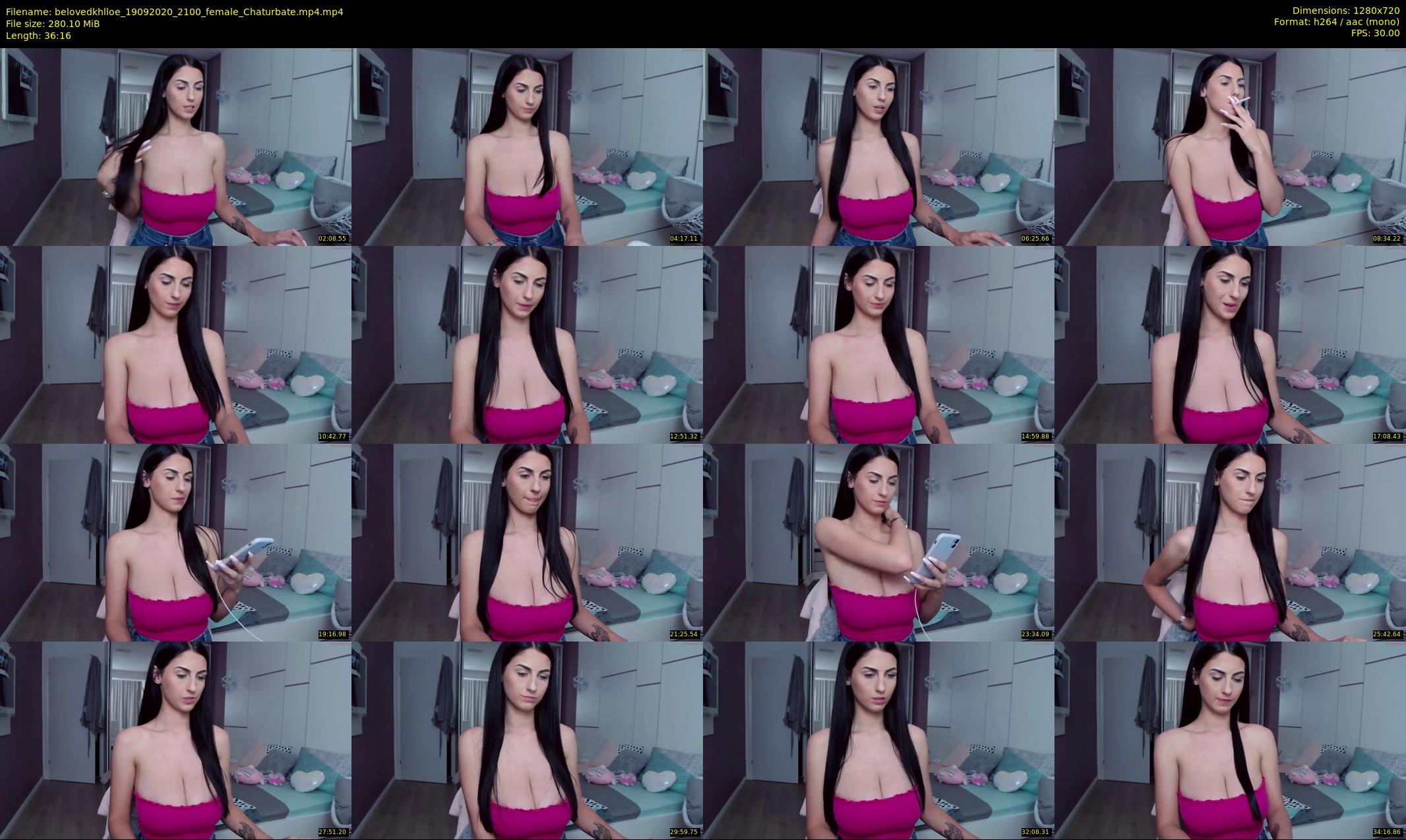 belovedkhlloe — 37 minute Chaturbate female cam show recording, 720p, Sep 19, 2020