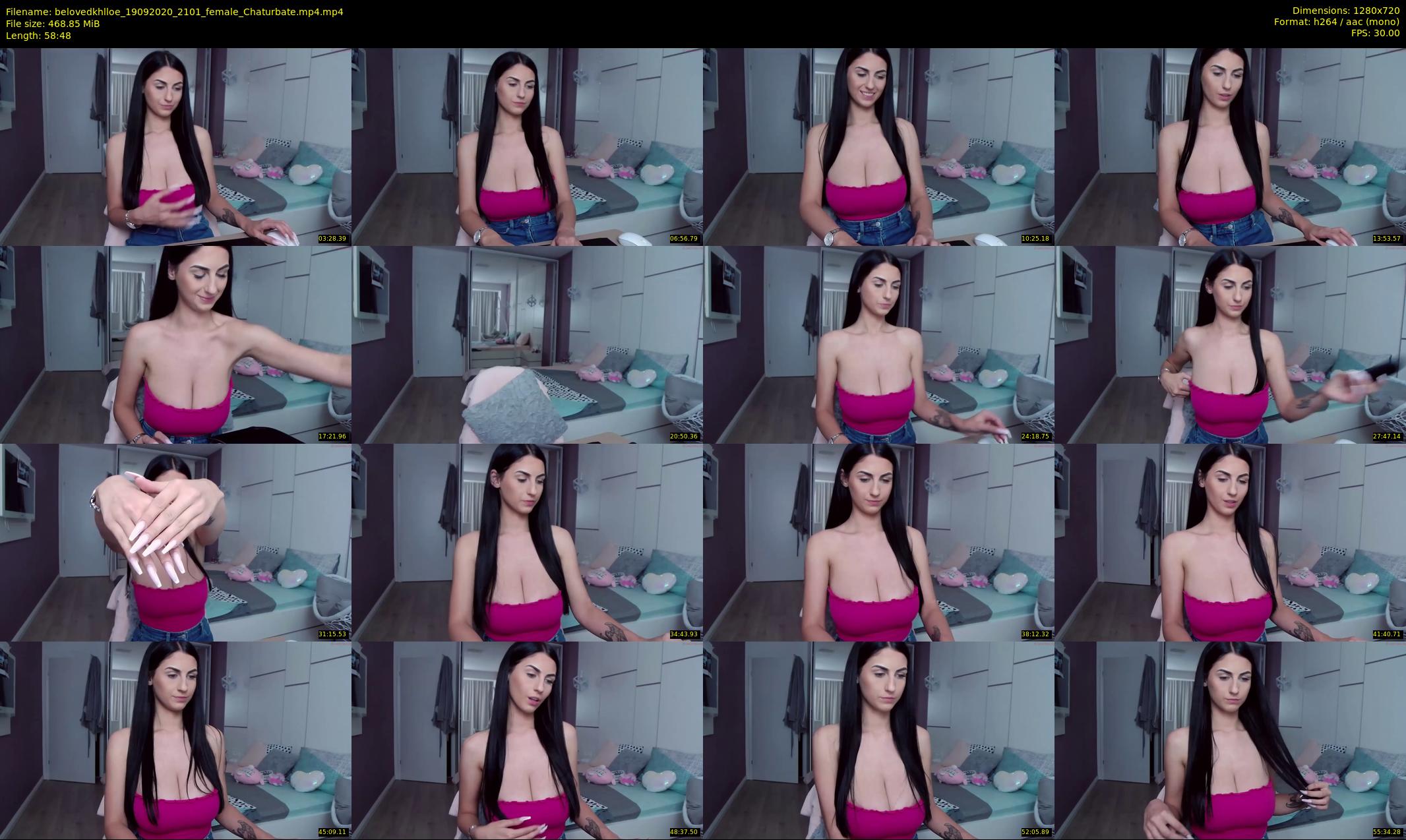 belovedkhlloe — 59 minute Chaturbate female cam show recording, 720p, Sep 19, 2020