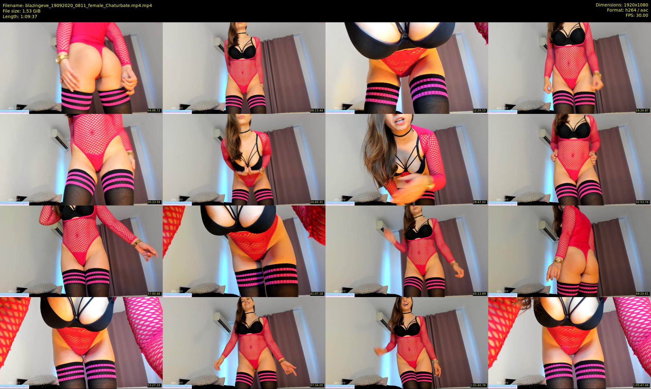 blazingeve — 70 minute Chaturbate female cam show recording, 1080p, Sep 19, 2020