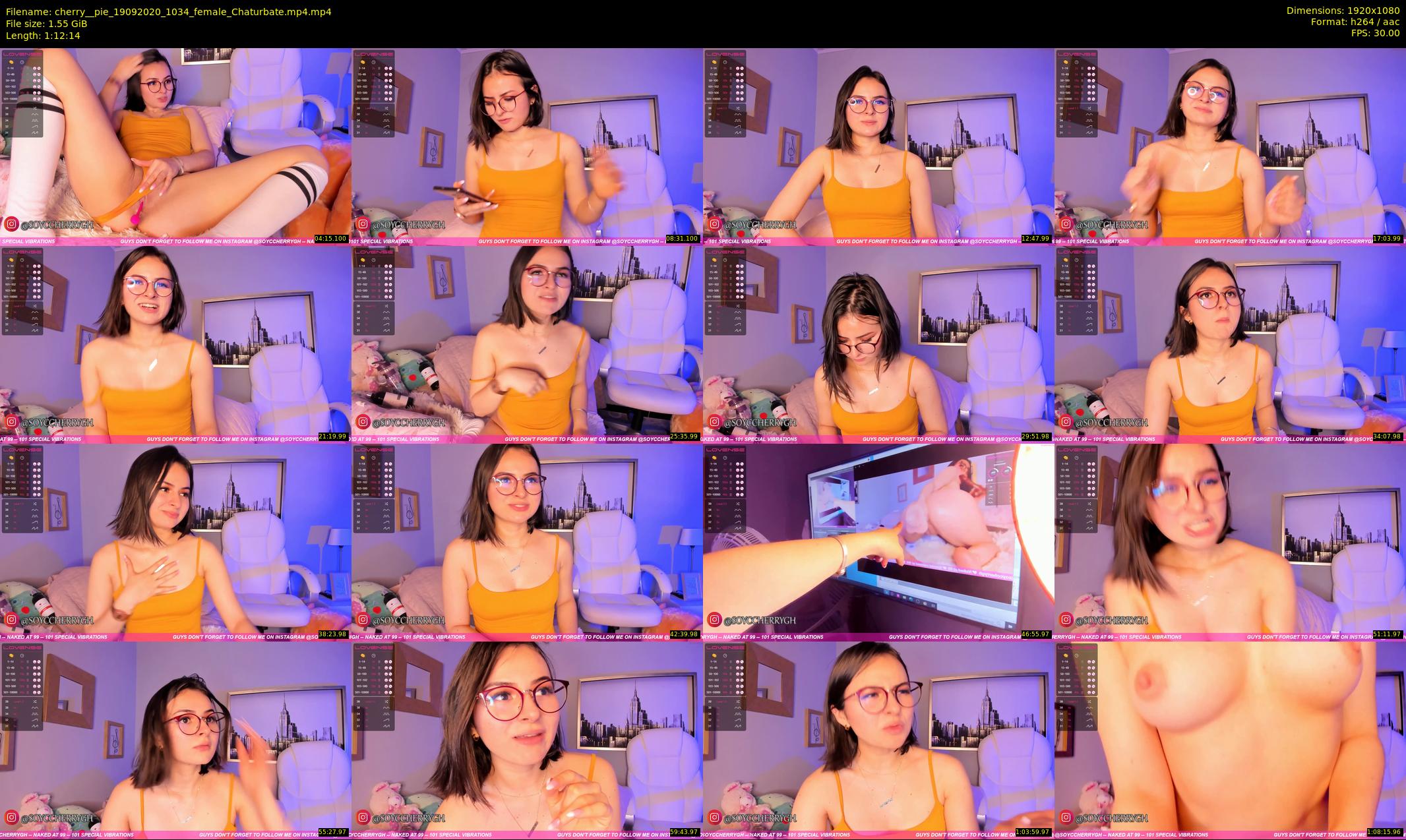 cherry__pie — 73 minute Chaturbate female cam show recording, 1080p, Sep 19, 2020