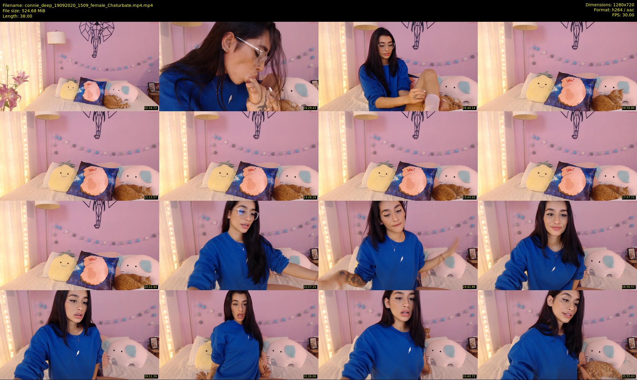 connie_deep — 38 minute Chaturbate female cam show recording, 720p, Sep 19, 2020