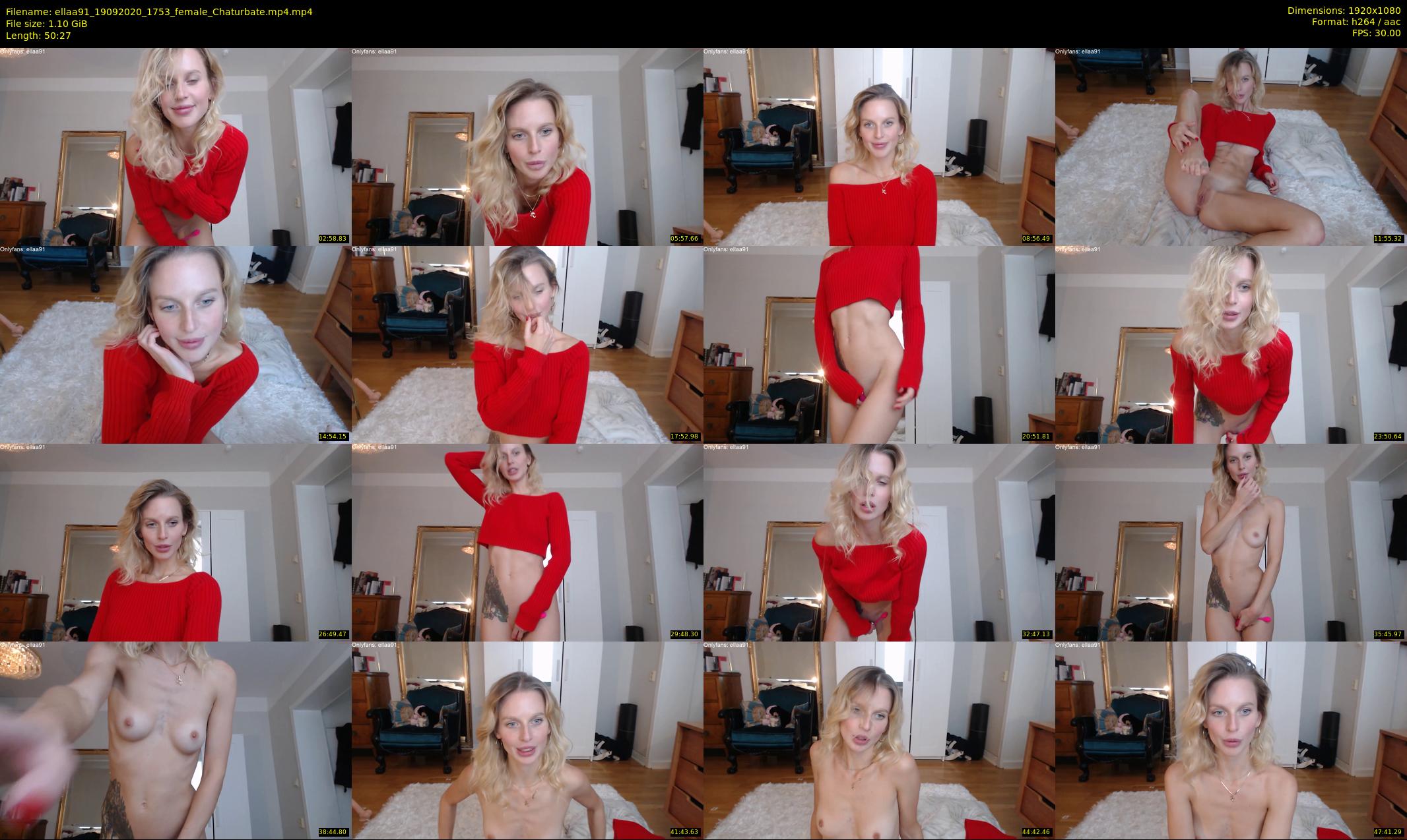 ellaa91 — 51 minute Chaturbate female cam show recording, 1080p, Sep 19, 2020