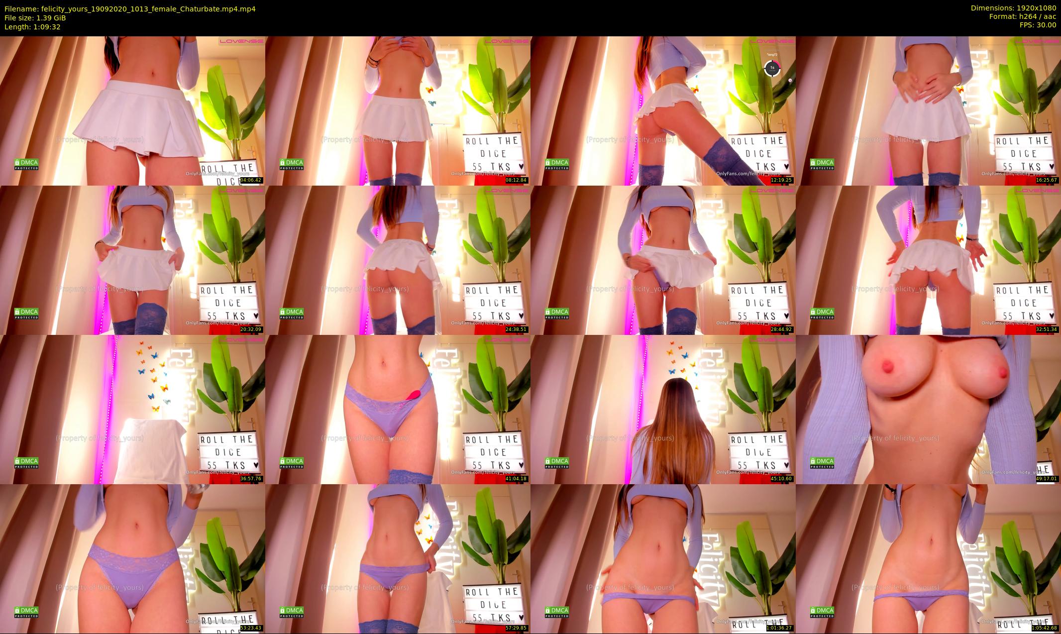 felicity_yours — 70 minute Chaturbate female cam show recording, 1080p, Sep 19, 2020