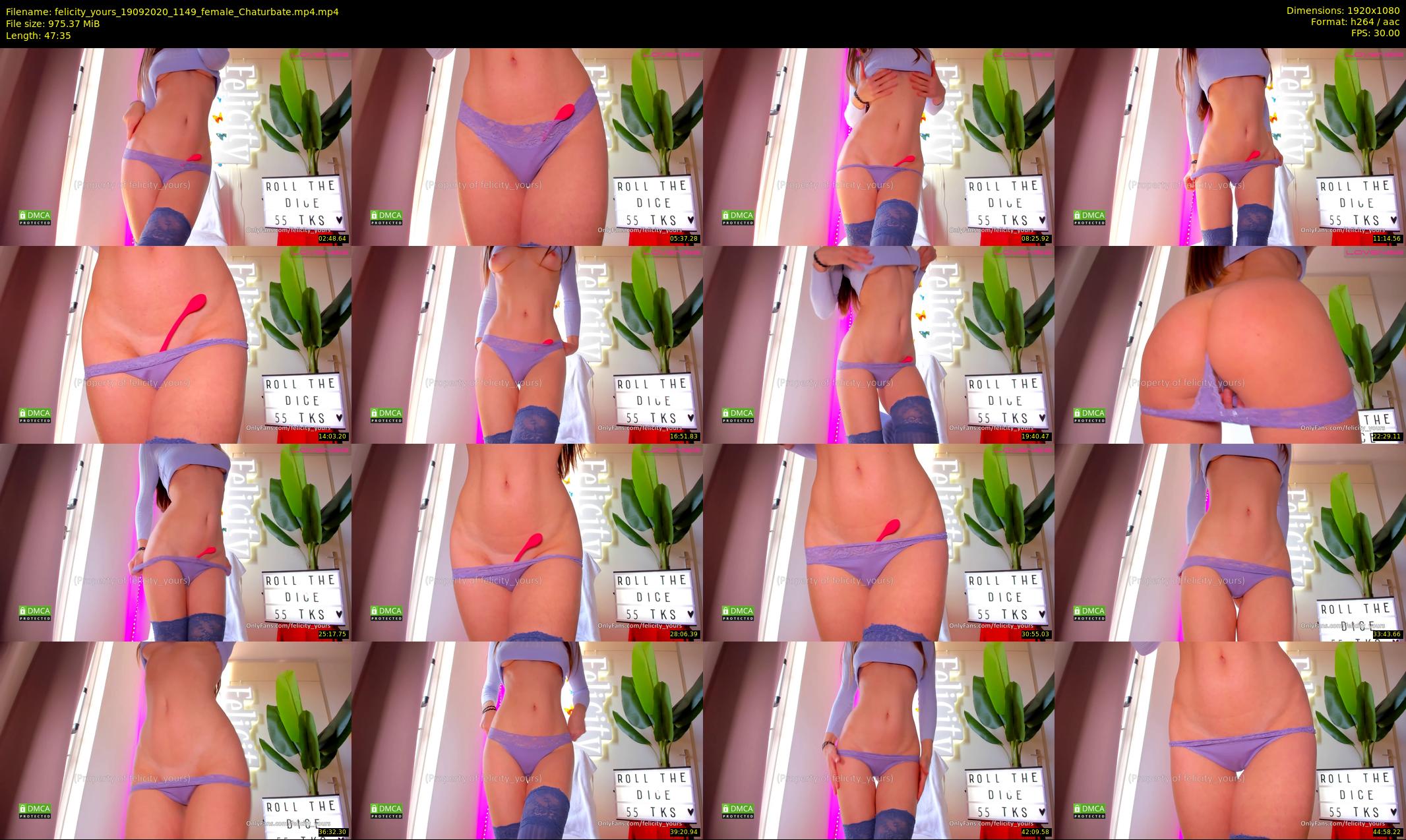 felicity_yours — 48 minute Chaturbate female cam show recording, 1080p, Sep 19, 2020