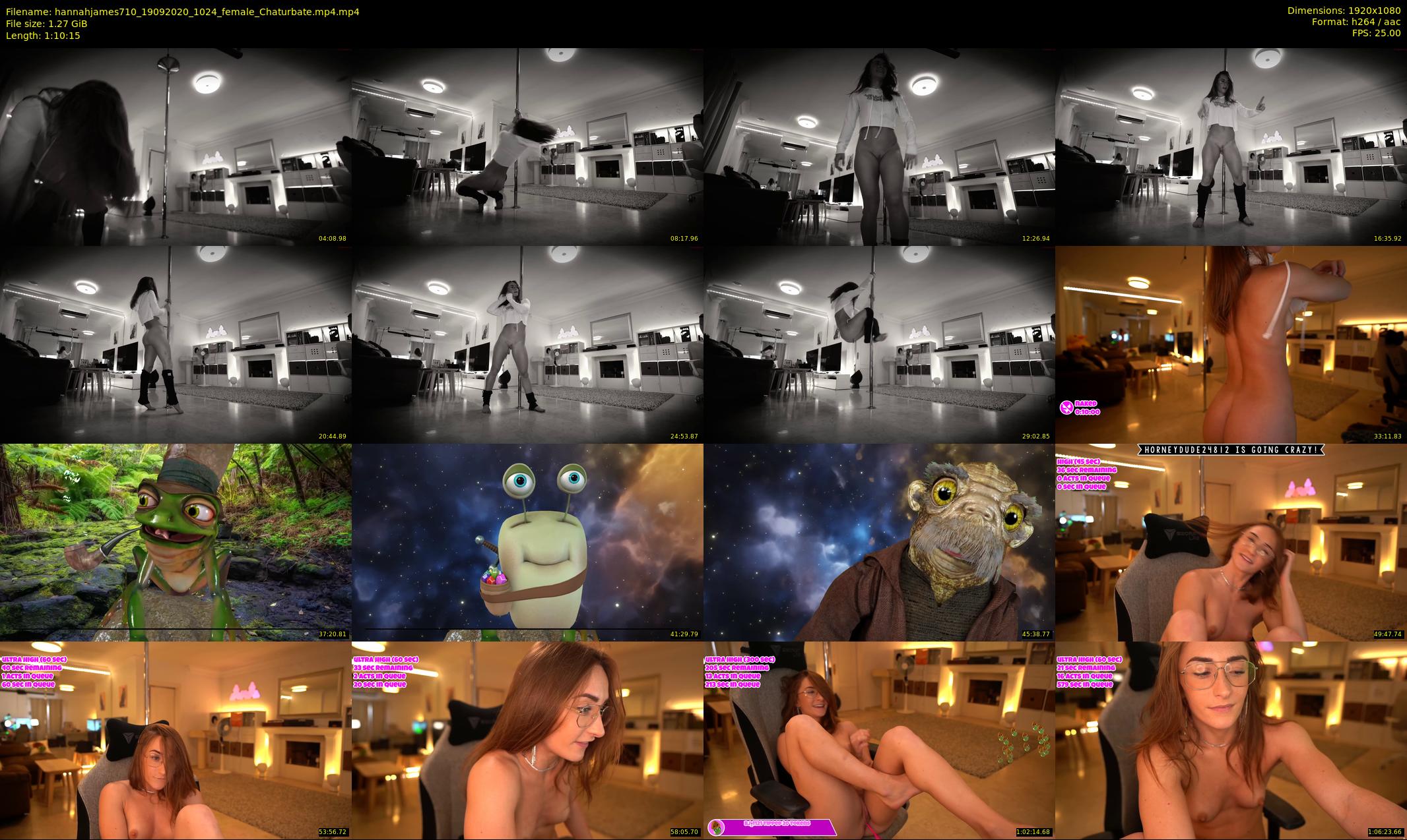 hannahjames710 — 71 minute Chaturbate female cam show recording, 1080p, Sep 19, 2020