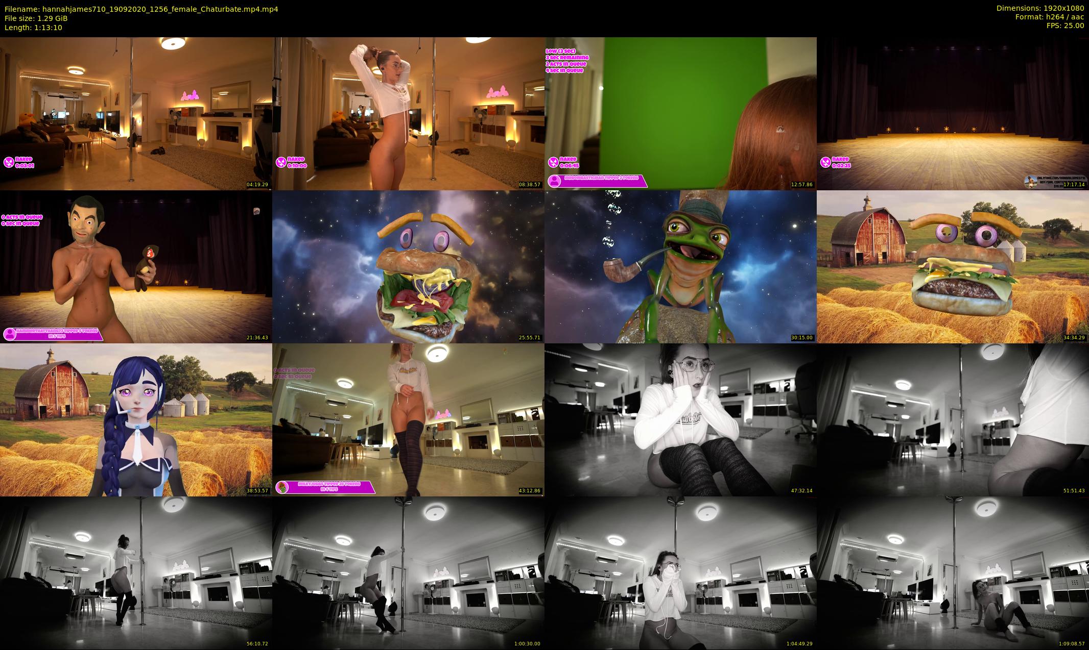 hannahjames710 — 74 minute Chaturbate female cam show recording, 1080p, Sep 19, 2020
