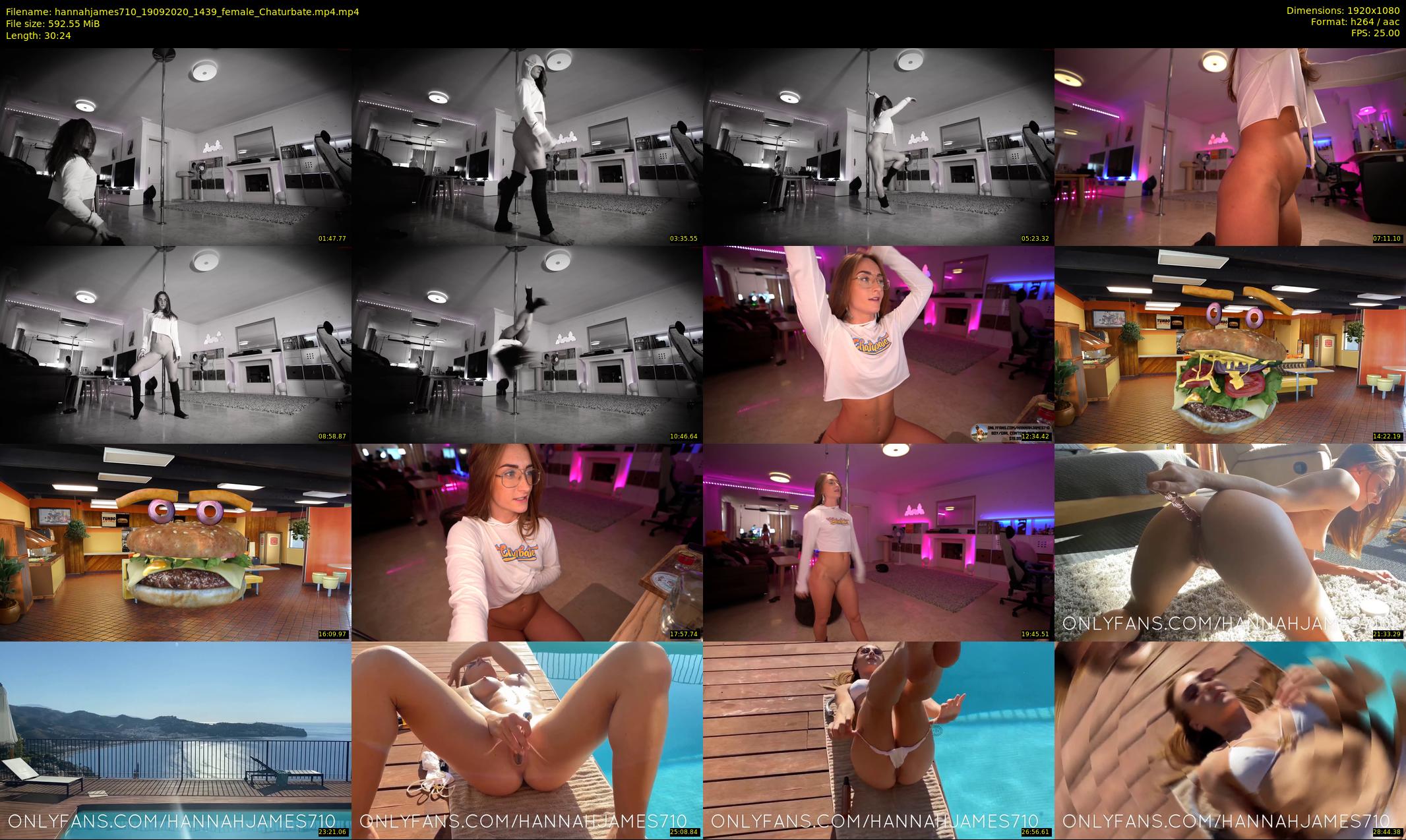 hannahjames710 — 31 minute Chaturbate female cam show recording, 1080p, Sep 19, 2020