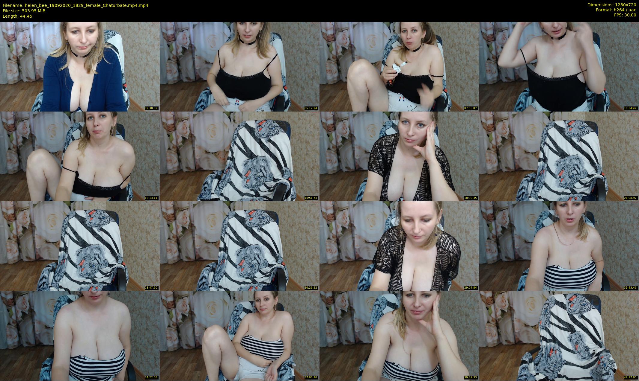 helen_bee — 45 minute Chaturbate female cam show recording, 720p, Sep 19, 2020