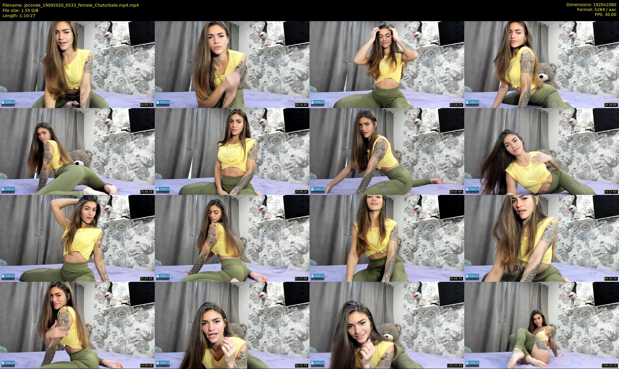 joconda — 71 minute Chaturbate female cam show recording, 1080p, Sep 19, 2020