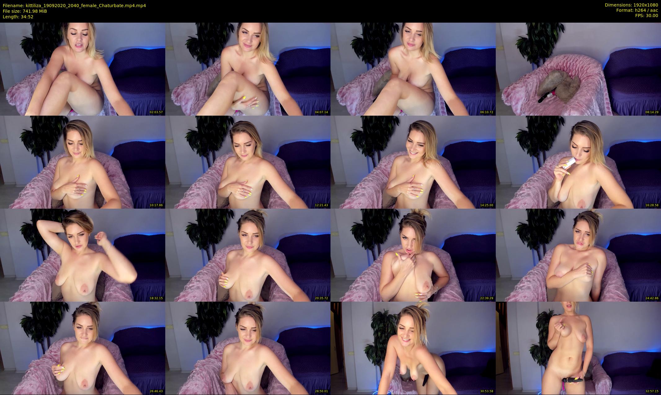 kittiliza — 35 minute Chaturbate female cam show recording, 1080p, Sep 19, 2020