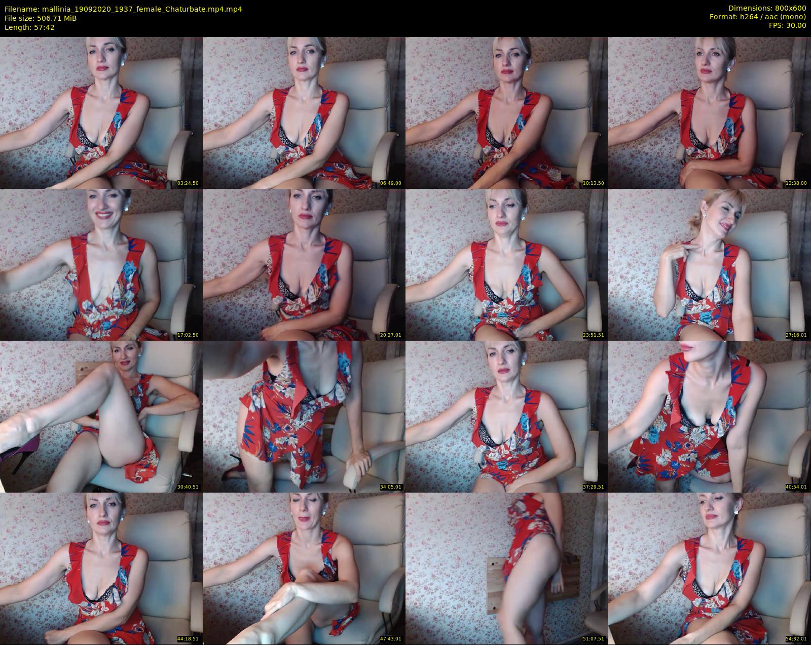 mallinia — 58 minute Chaturbate female cam show recording, 480p, Sep 19, 2020