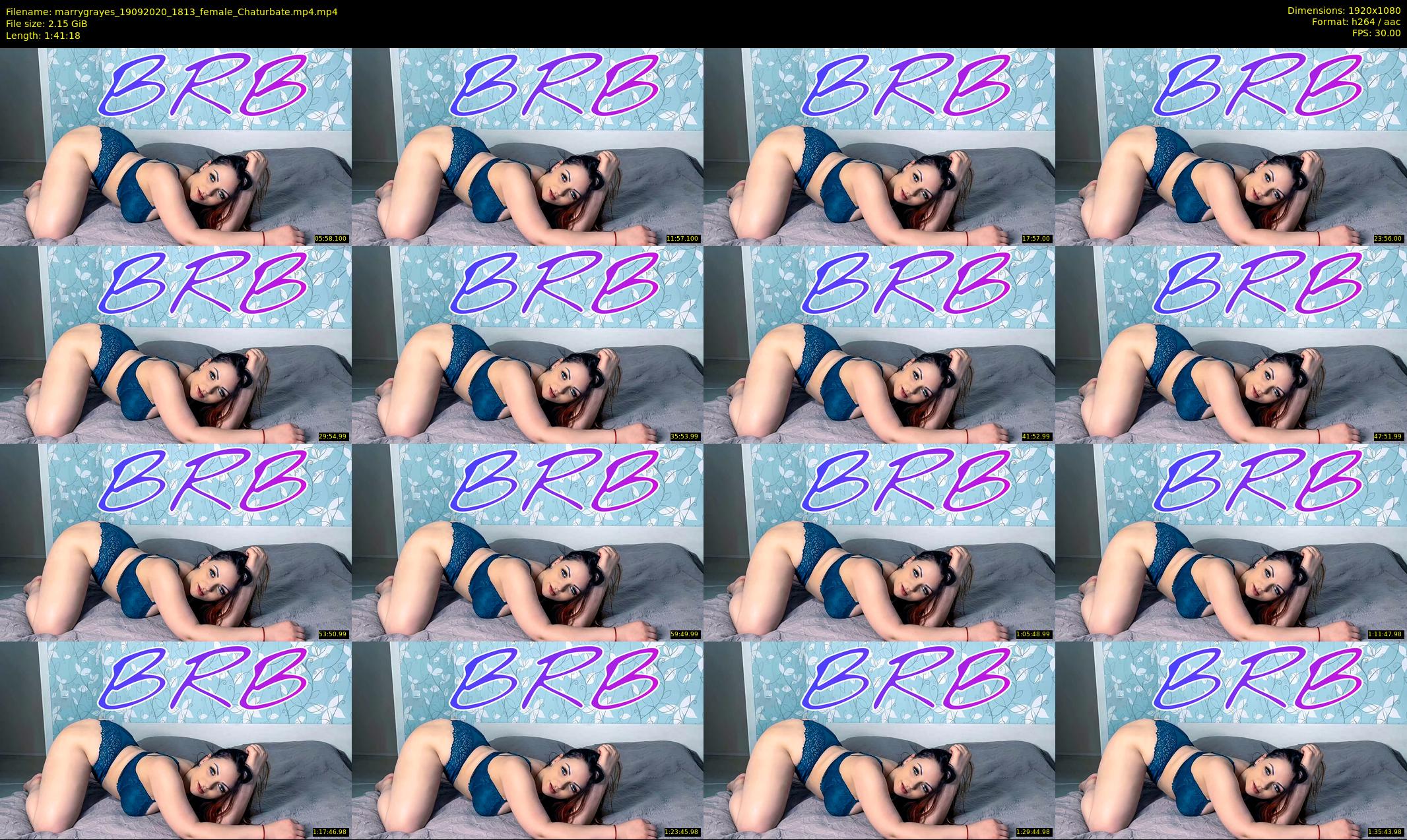 marrygrayes — 102 minute Chaturbate female cam show recording, 1080p, Sep 19, 2020