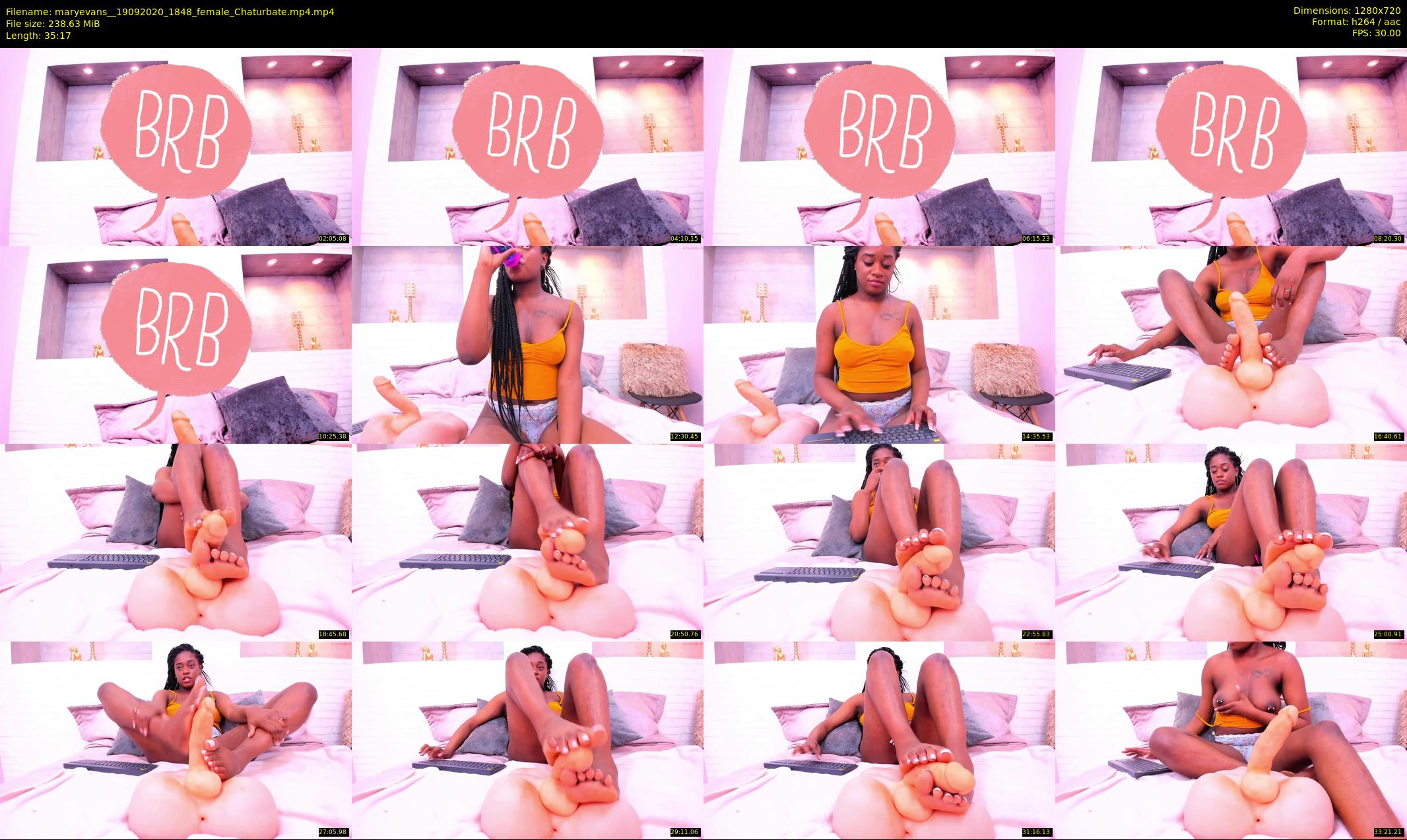 maryevans_ — 36 minute Chaturbate female cam show recording, 720p, Sep 19, 2020