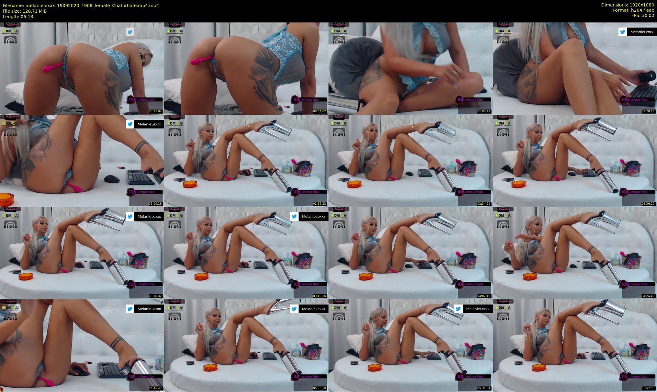 melanielexxx — 7 minute Chaturbate female cam show recording, 1080p, Sep 19, 2020