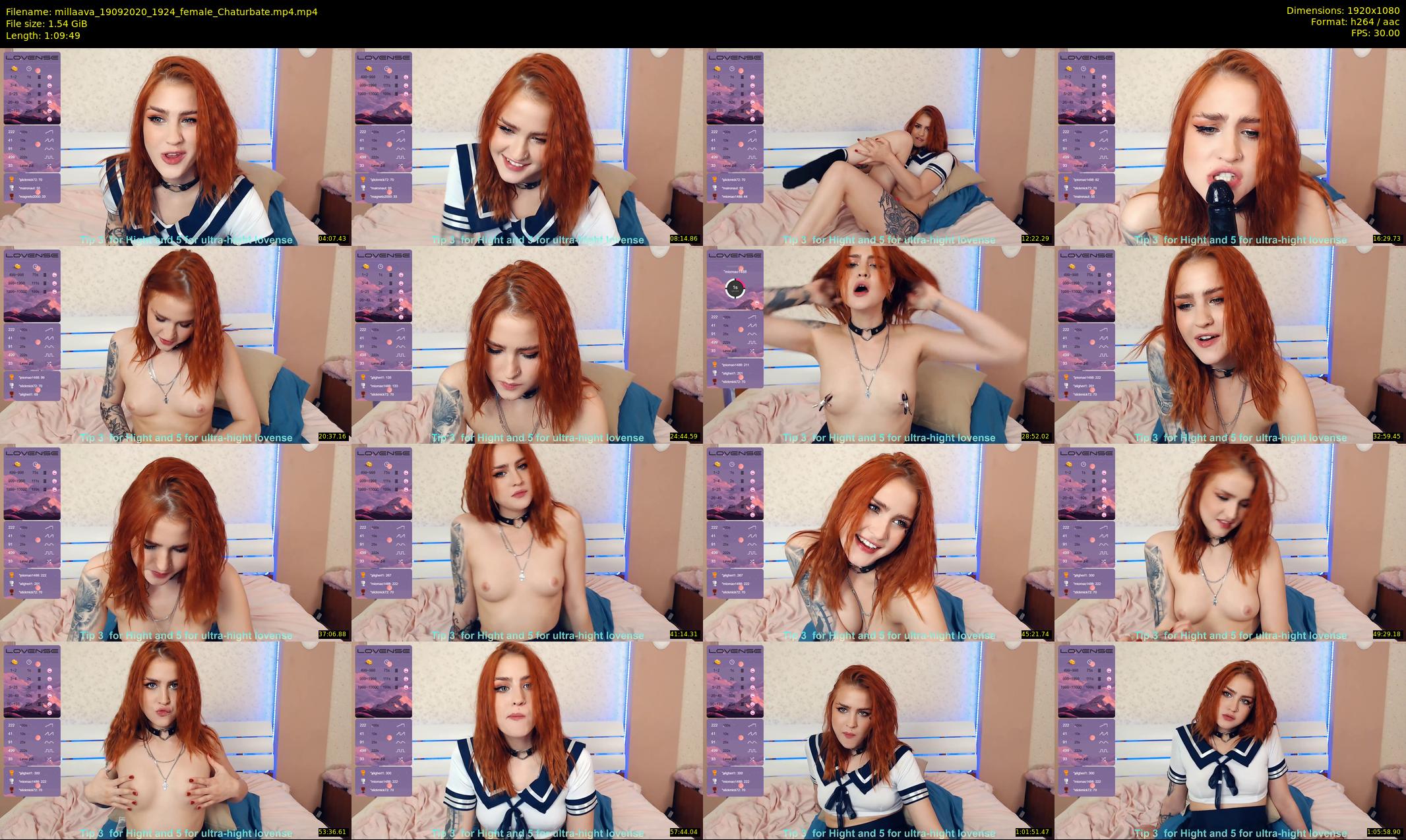 millaava — 70 minute Chaturbate female cam show recording, 1080p, Sep 19, 2020