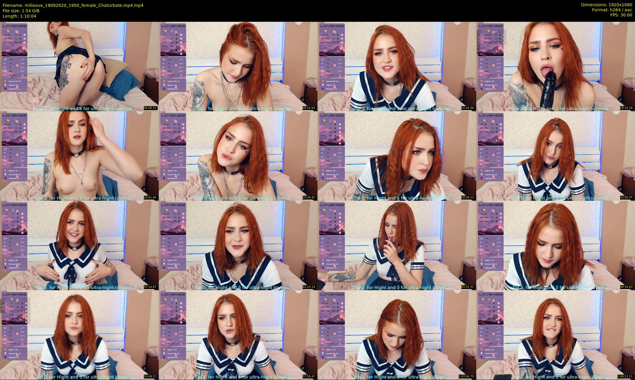 millaava — 71 minute Chaturbate female cam show recording, 1080p, Sep 19, 2020