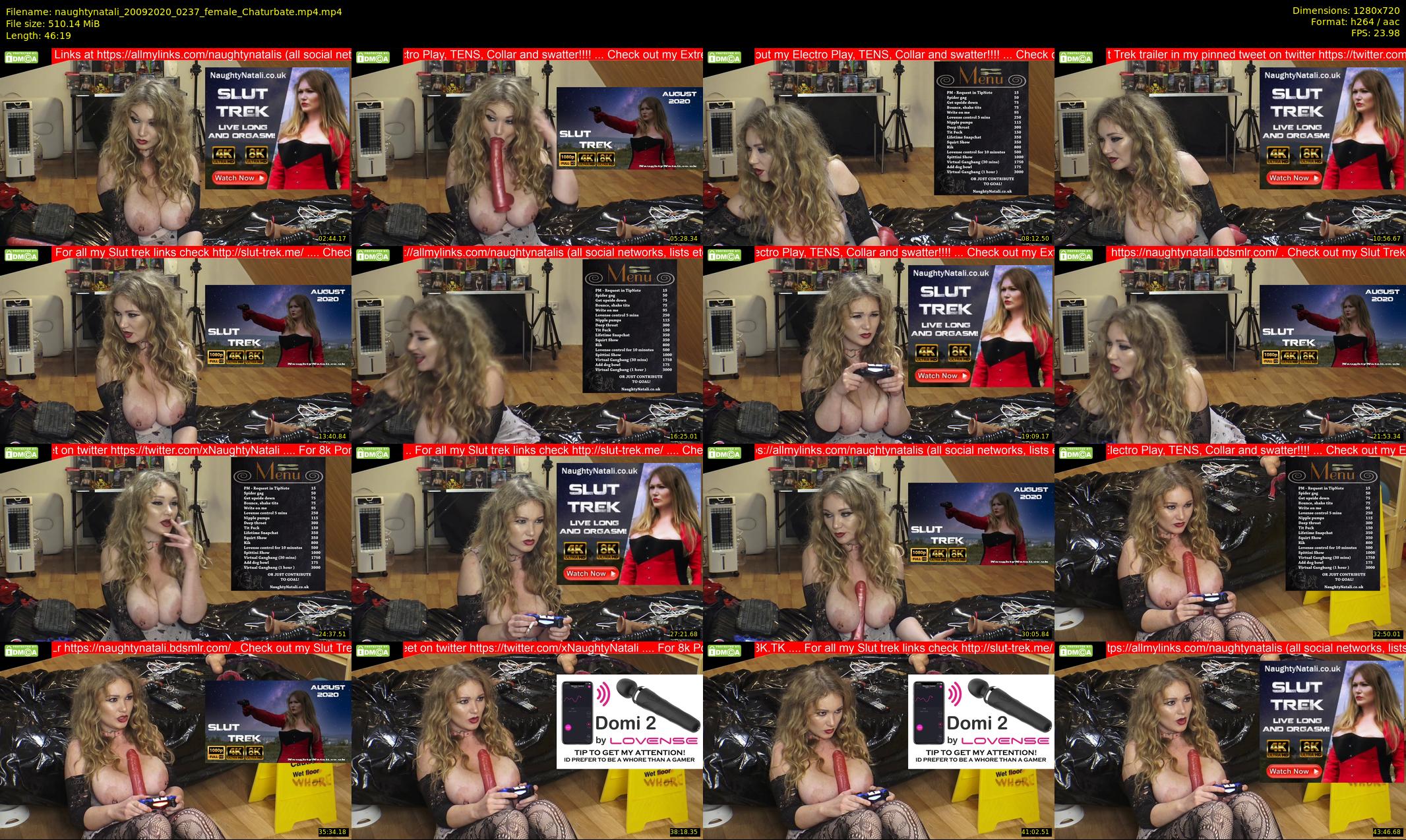 naughtynatali — 47 minute Chaturbate female cam show recording, 720p, Sep 20, 2020