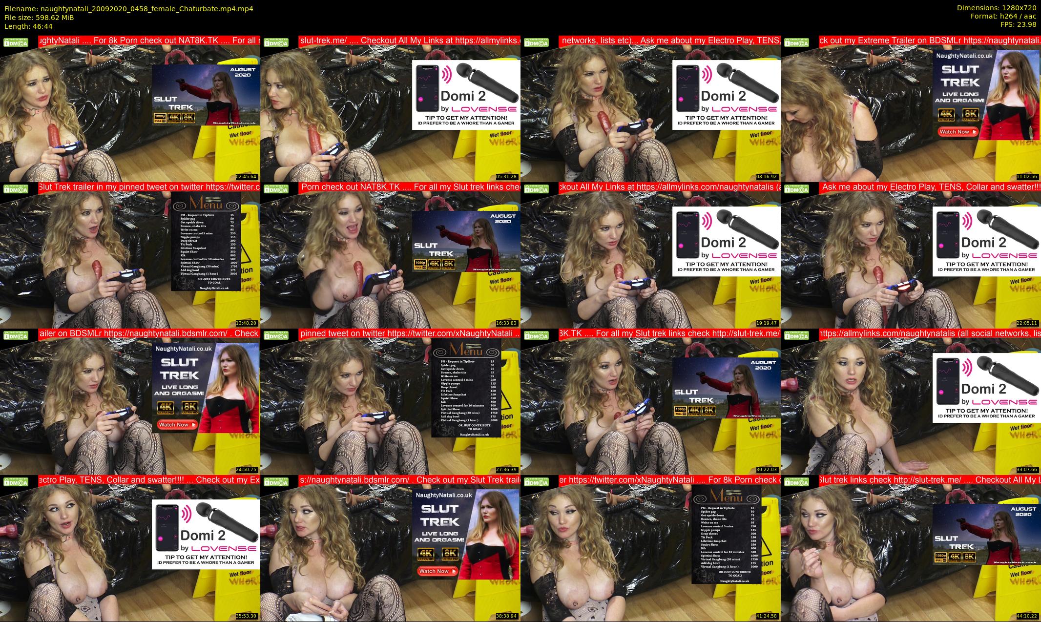naughtynatali — 47 minute Chaturbate female cam show recording, 720p, Sep 20, 2020