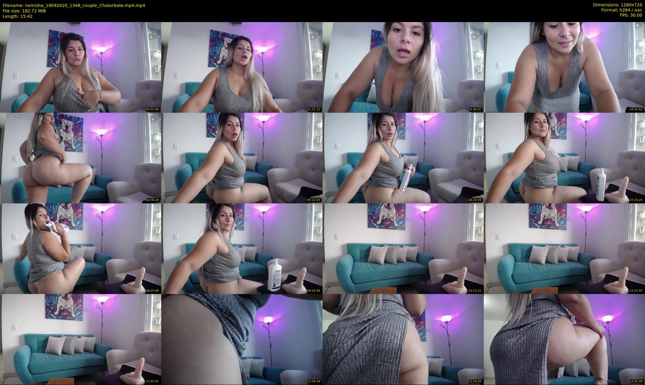 nemisha — 16 minute Chaturbate female cam show recording, 720p, Sep 19, 2020