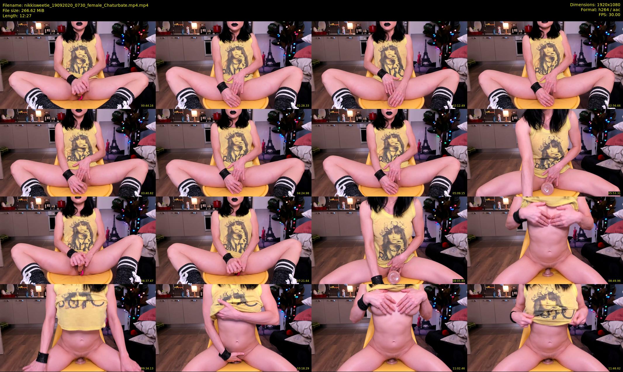 nikkisweetie — 13 minute Chaturbate female cam show recording, 1080p, Sep 19, 2020
