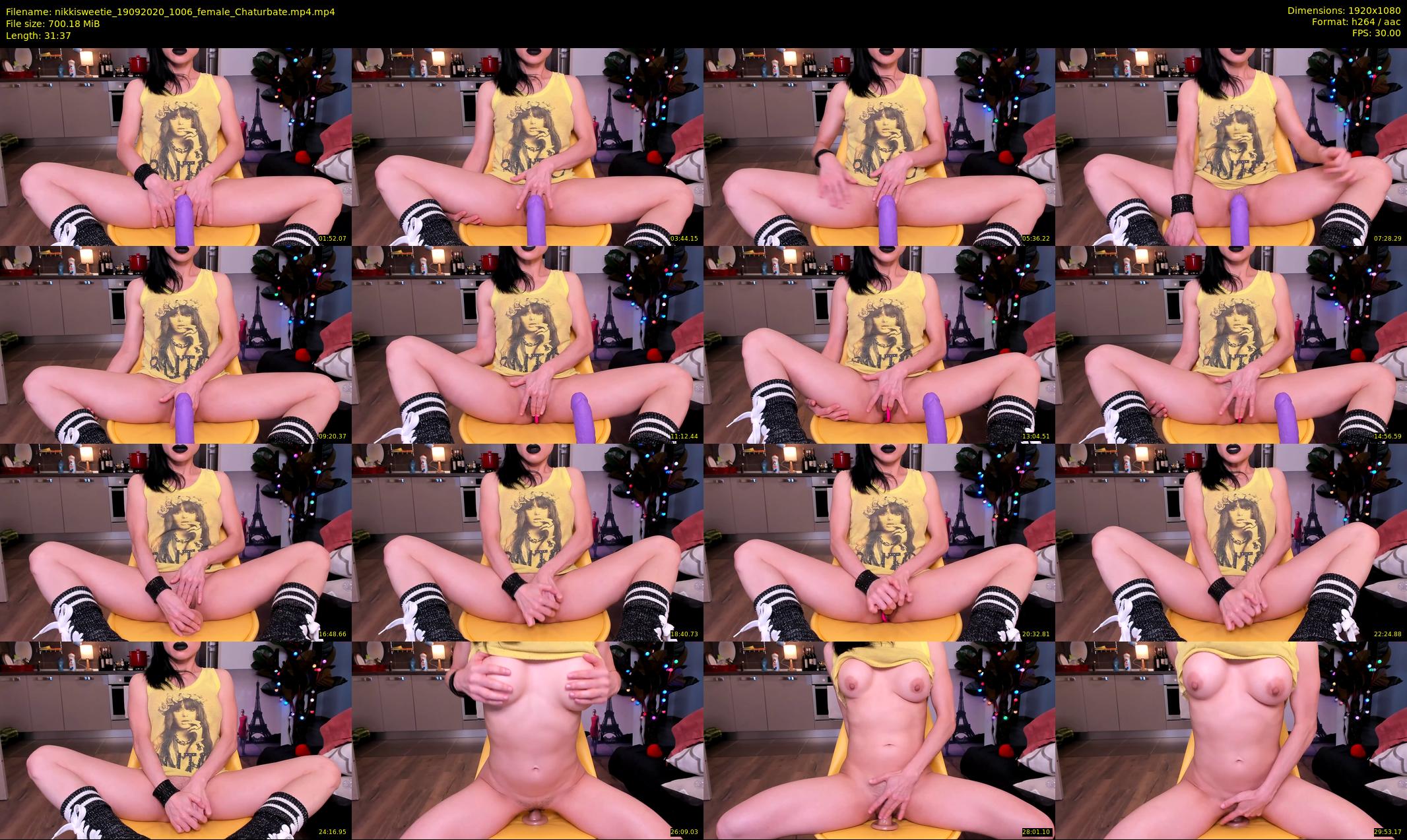 nikkisweetie — 32 minute Chaturbate female cam show recording, 1080p, Sep 19, 2020