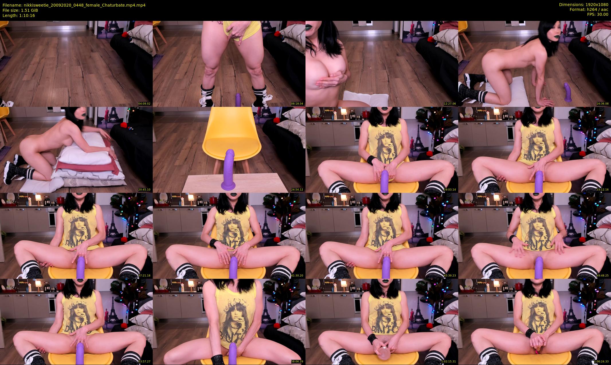 nikkisweetie — 71 minute Chaturbate female cam show recording, 1080p, Sep 20, 2020