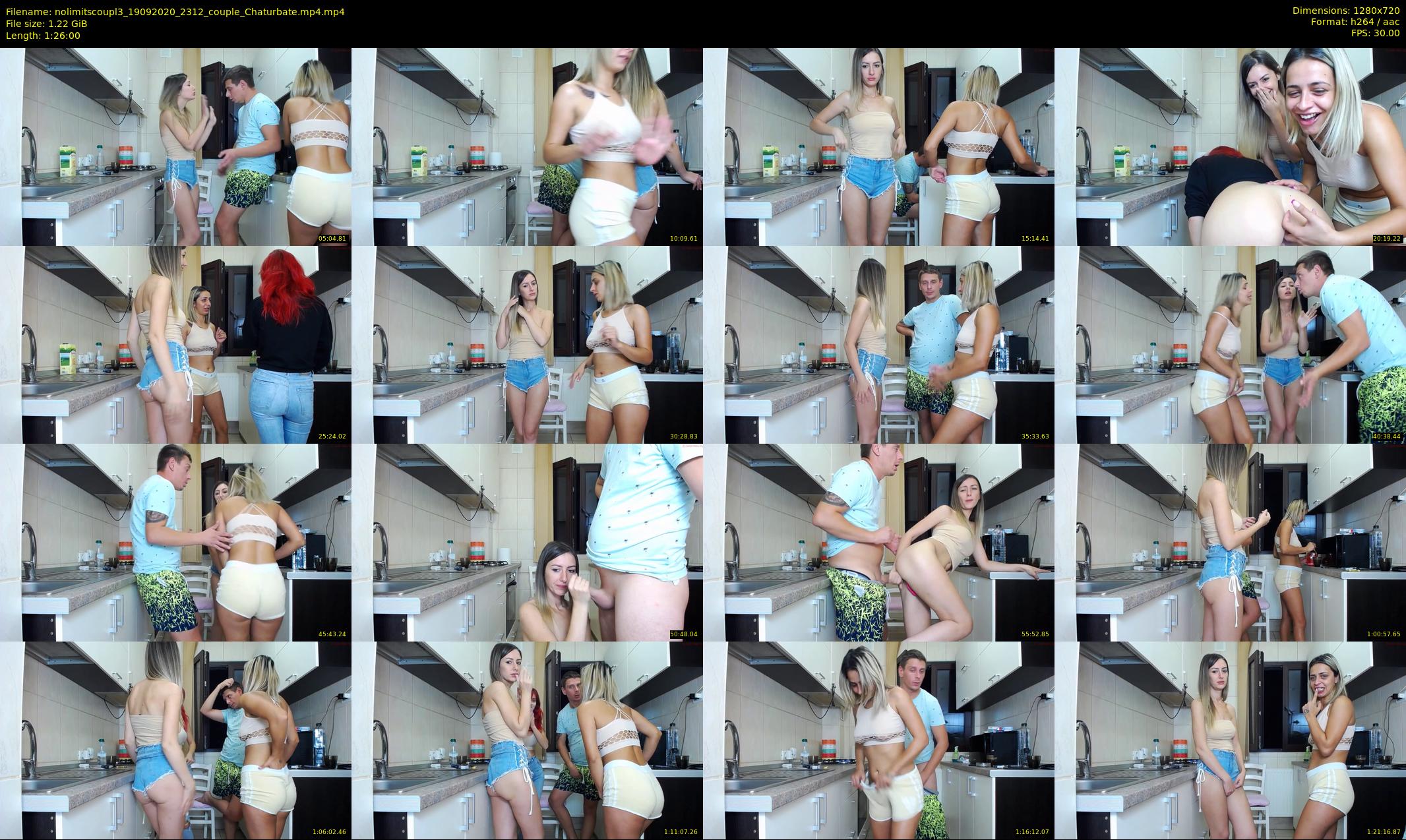 nolimitscoupl3 — 86 minute Chaturbate couple cam show recording, 720p, Sep 19, 2020