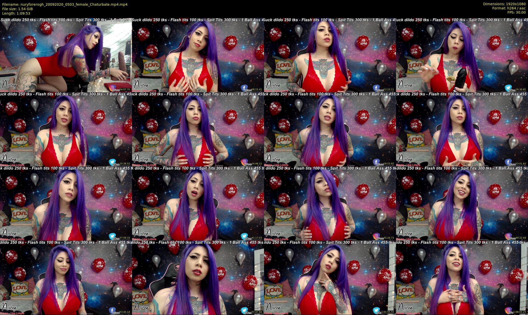 nuryforerogh — 70 minute Chaturbate female cam show recording, 1080p, Sep 20, 2020