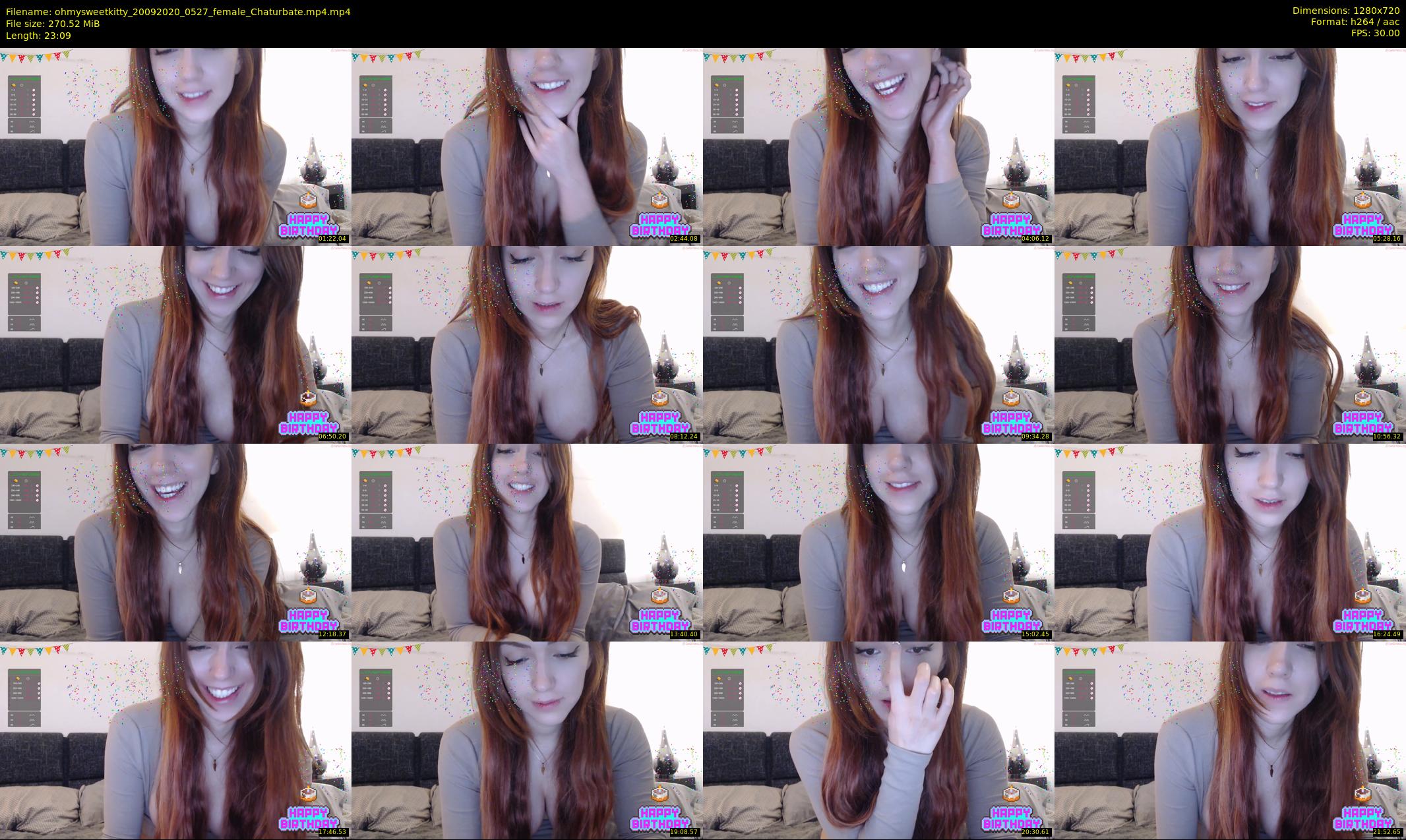 ohmysweetkitty — 24 minute Chaturbate female cam show recording, 720p, Sep 20, 2020