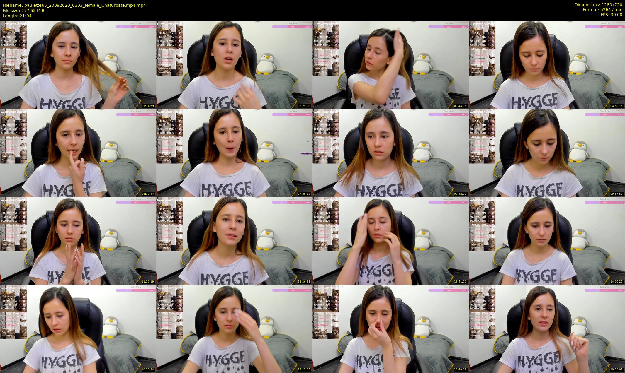 paulette65 — 22 minute Chaturbate female cam show recording, 720p, Sep 20, 2020