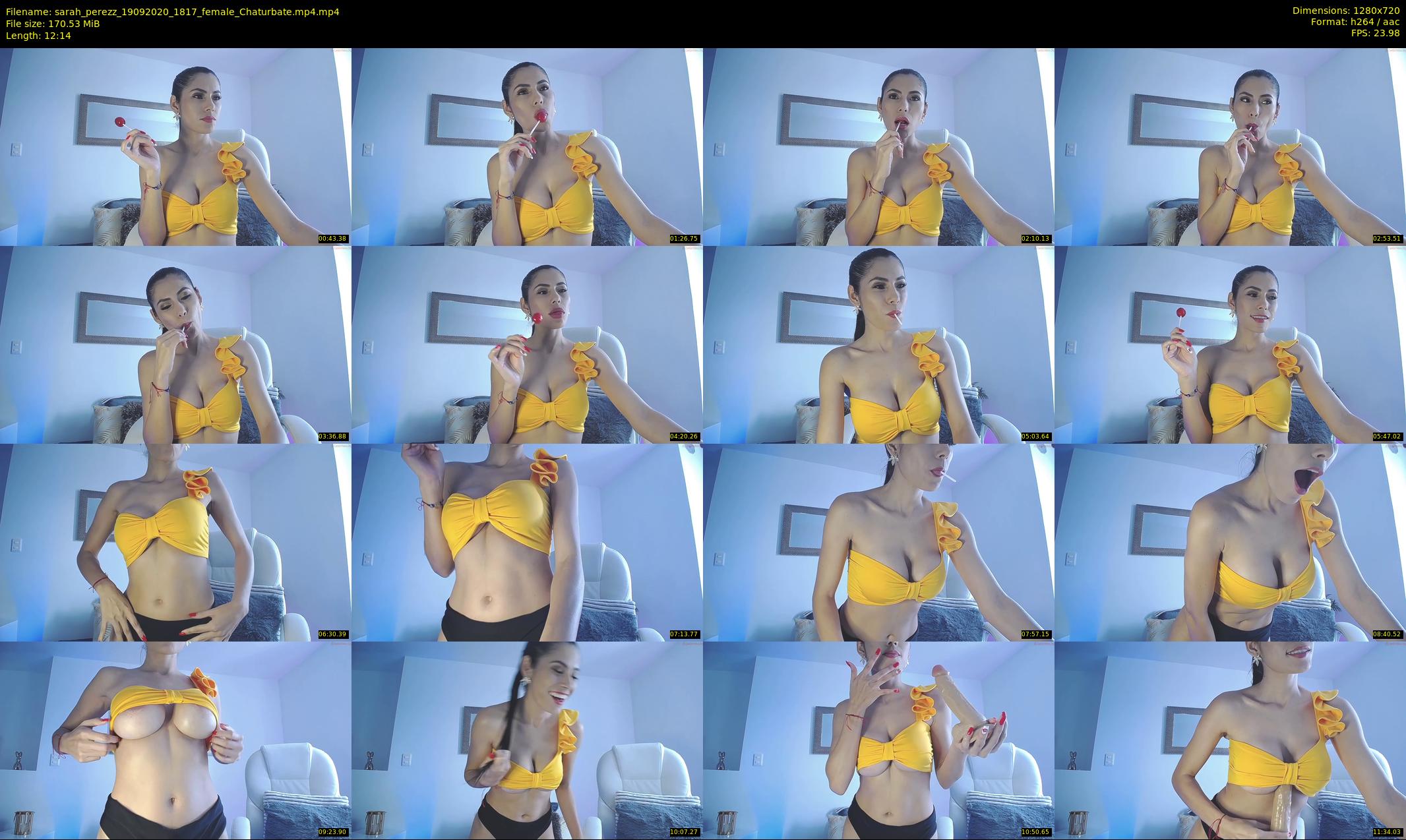 sarah_perezz — 13 minute Chaturbate female cam show recording, 720p, Sep 19, 2020