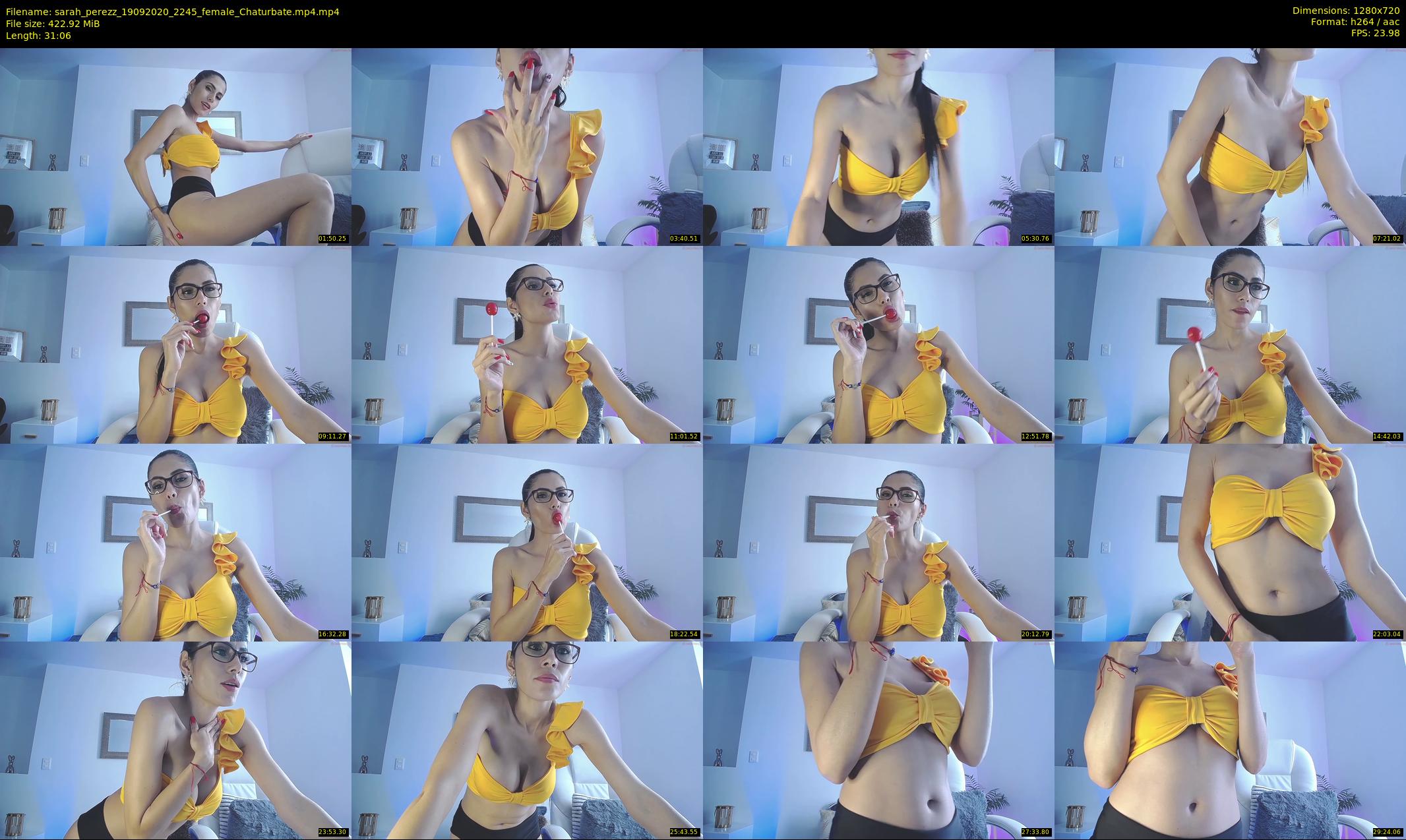 sarah_perezz — 32 minute Chaturbate female cam show recording, 720p, Sep 19, 2020