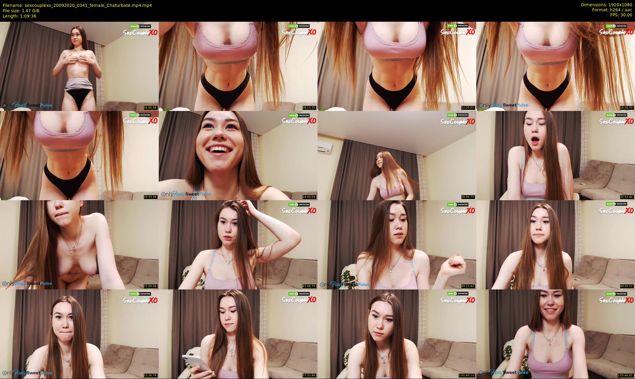 sexcouplexo — 70 minute Chaturbate couple cam show recording, 1080p, Sep 20, 2020