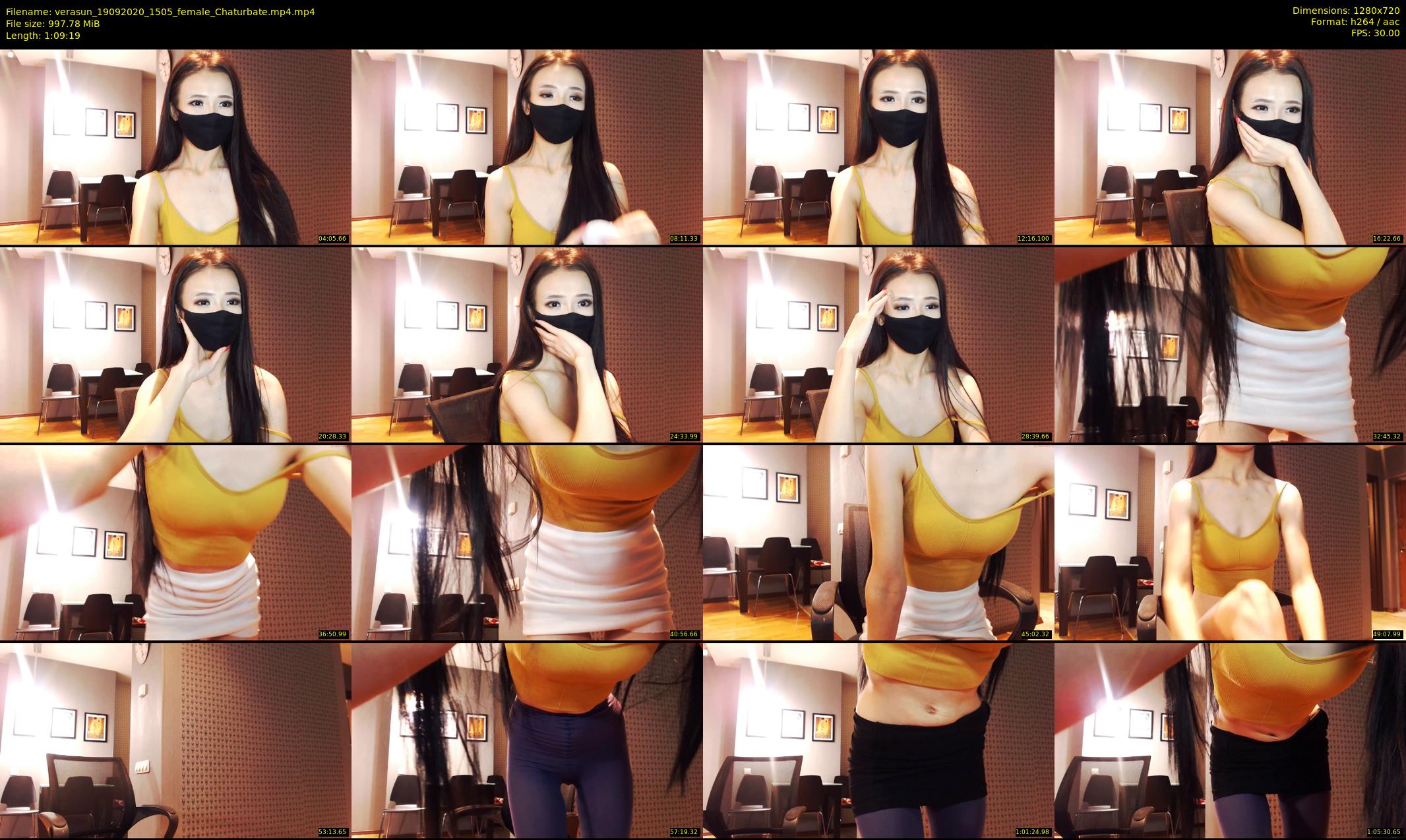 verasun — 70 minute Chaturbate female cam show recording, 720p, Sep 19, 2020