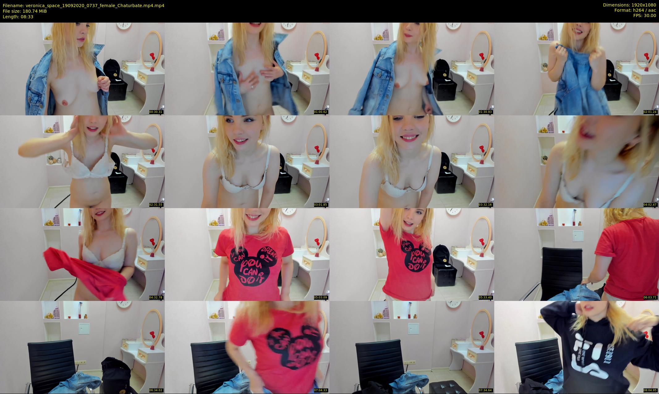veronica_space — 9 minute Chaturbate female cam show recording, 1080p, Sep 19, 2020