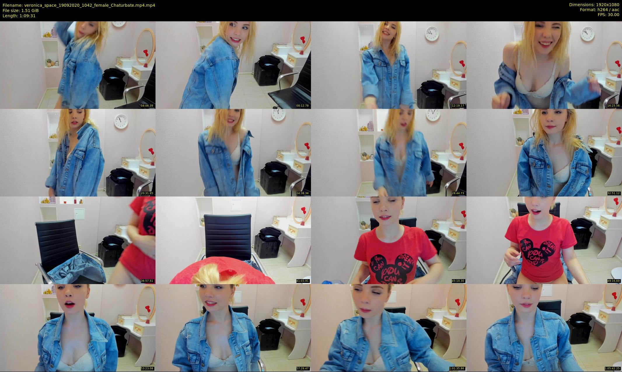veronica_space — 70 minute Chaturbate female cam show recording, 1080p, Sep 19, 2020
