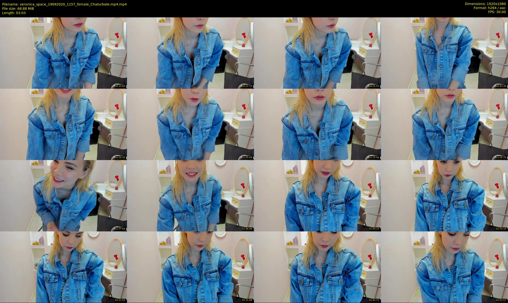 veronica_space — 4 minute Chaturbate female cam show recording, 1080p, Sep 19, 2020