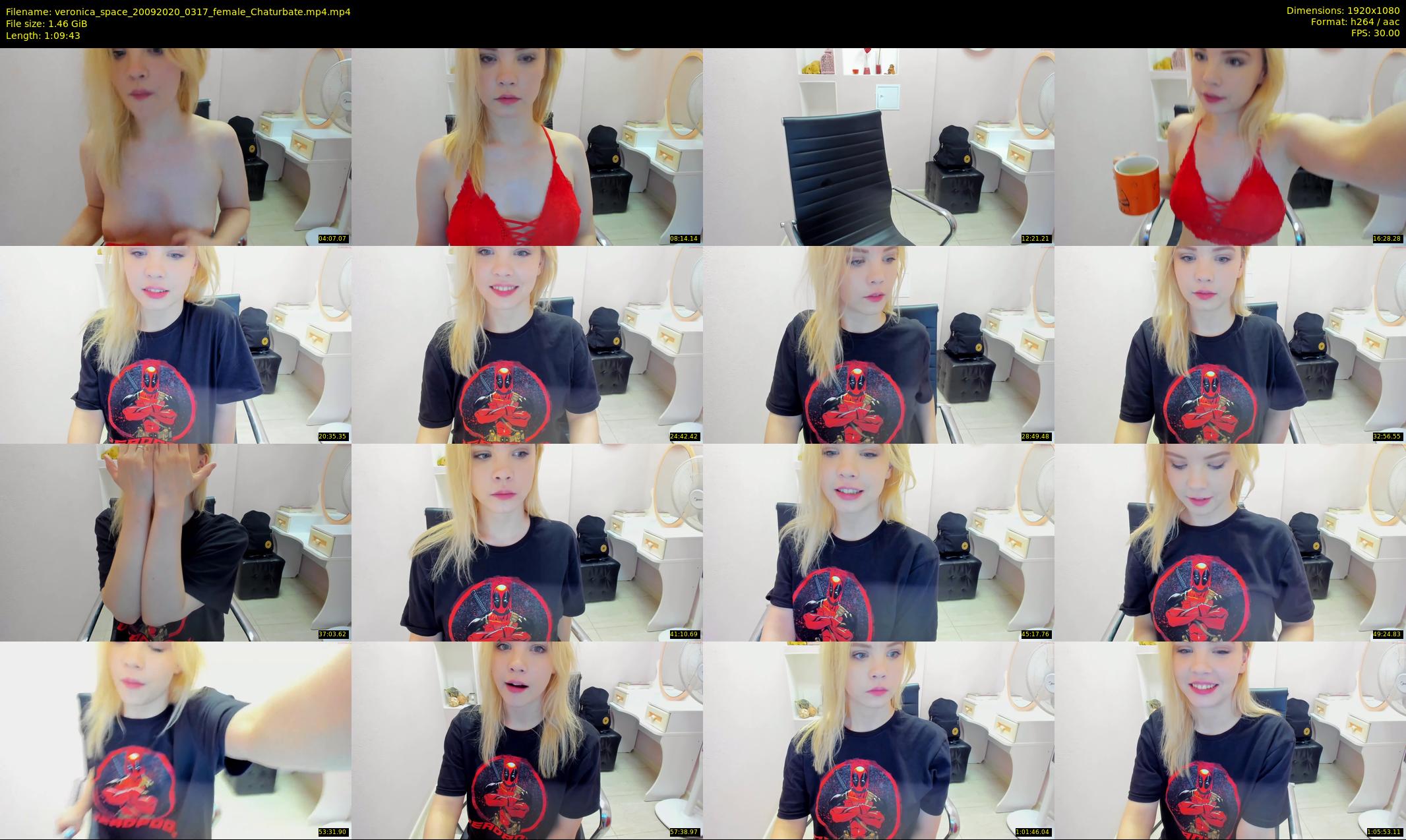 veronica_space — 70 minute Chaturbate female cam show recording, 1080p, Sep 20, 2020