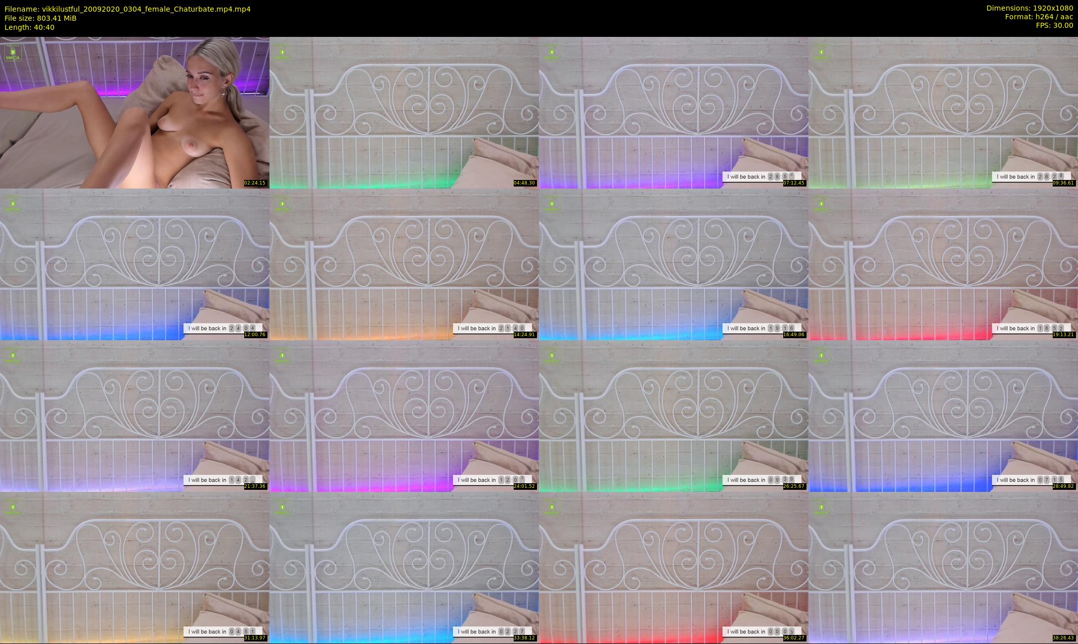 vikkilustful — 41 minute Chaturbate female cam show recording, 1080p, Sep 20, 2020