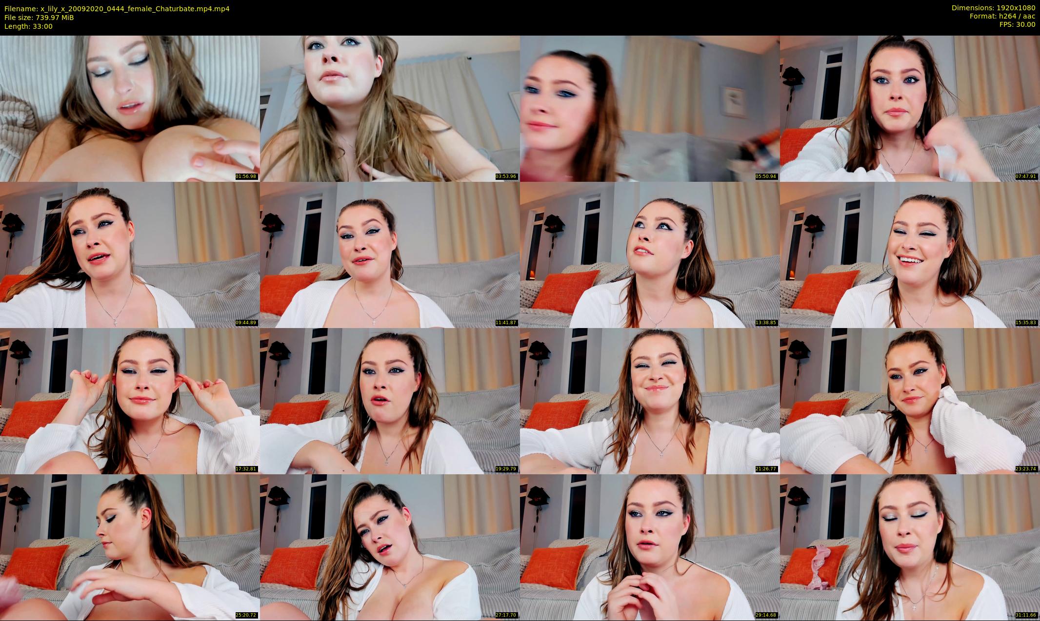 x_lily_x — 33 minute Chaturbate female cam show recording, 1080p, Sep 20, 2020