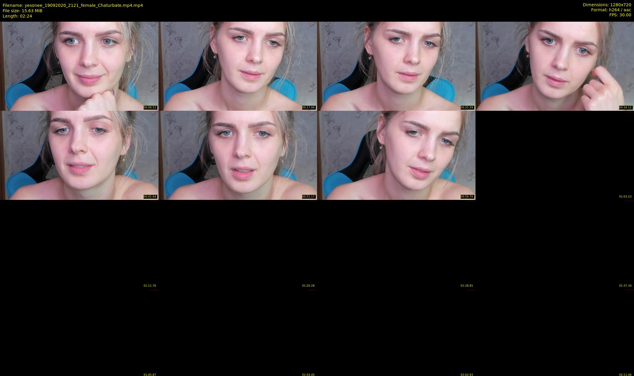 yesonee — 3 minute Chaturbate female cam show recording, 720p, Sep 19, 2020