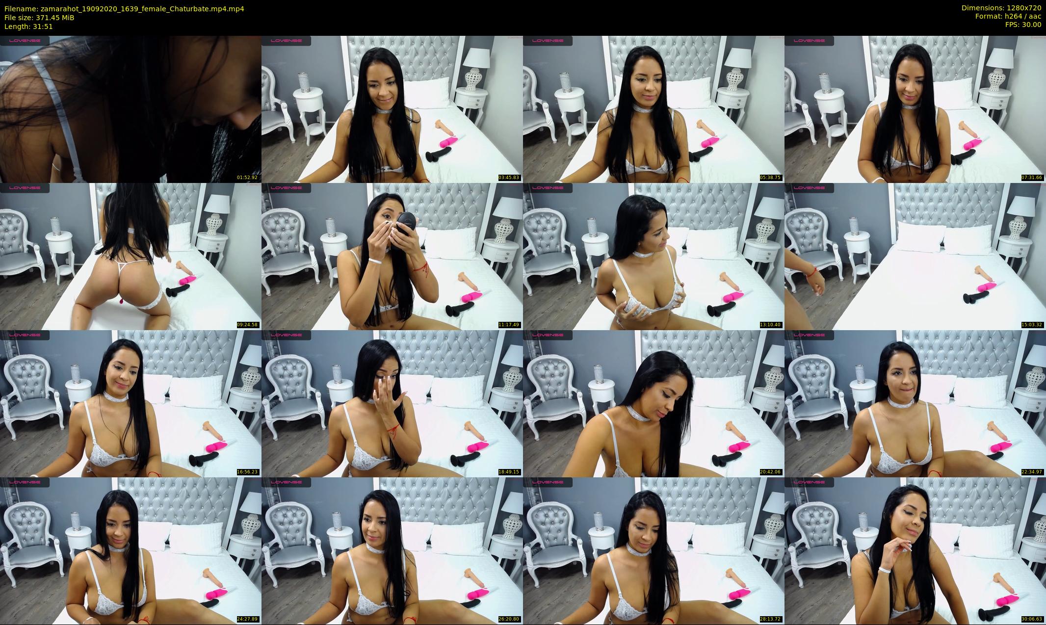 zamarahot — 32 minute Chaturbate female cam show recording, 720p, Sep 19, 2020