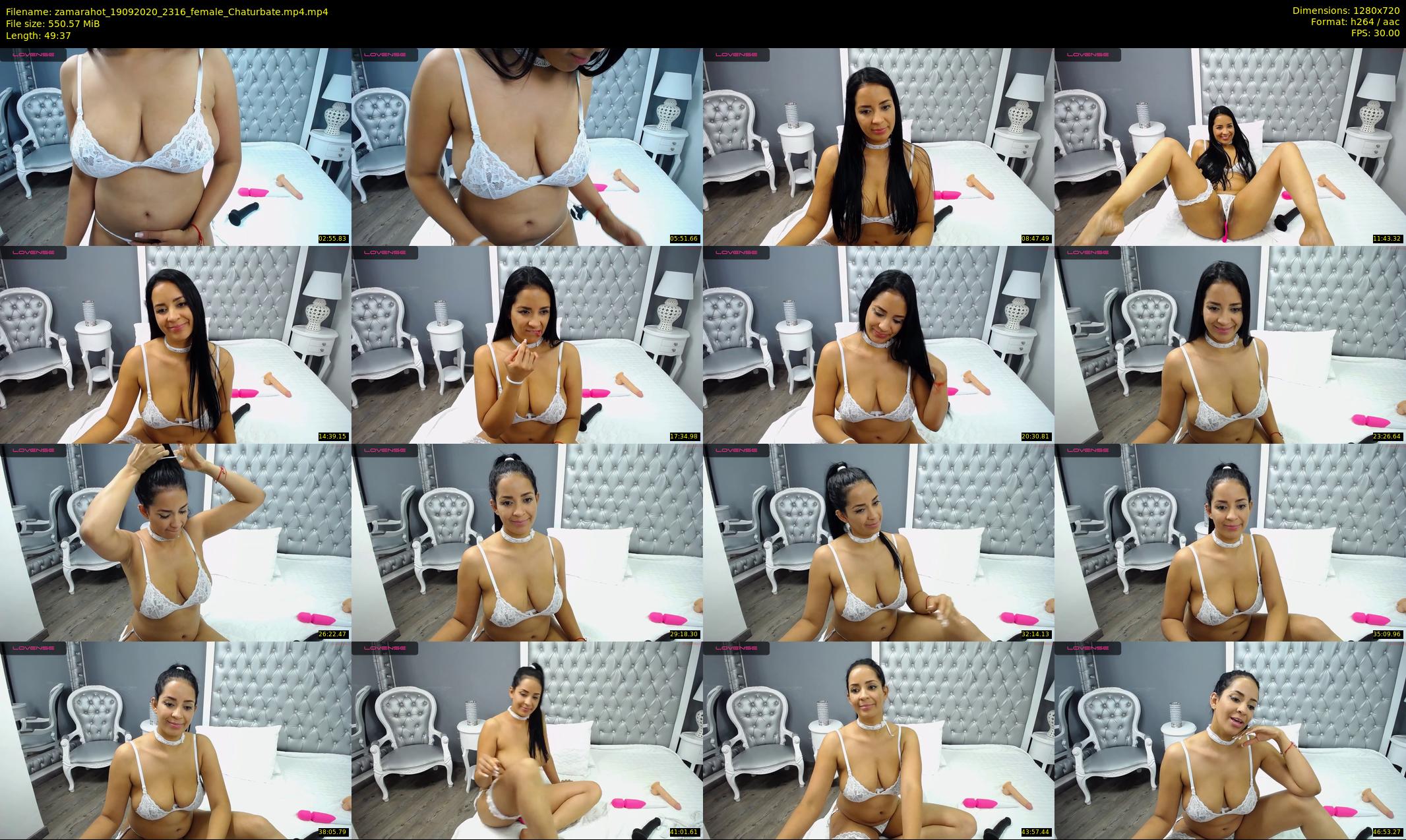 zamarahot — 50 minute Chaturbate female cam show recording, 720p, Sep 19, 2020