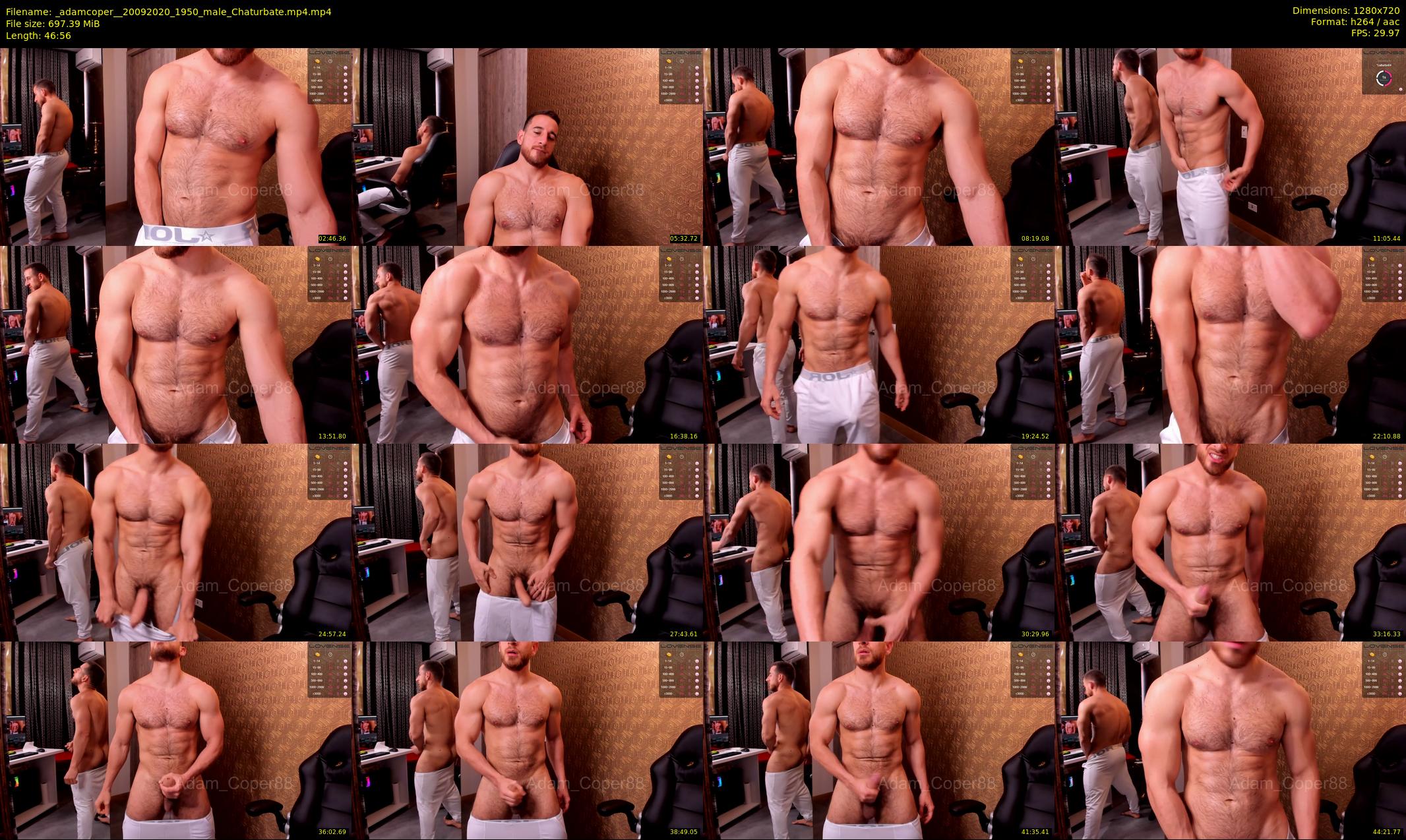 _adamcoper_ — 47 minute Chaturbate male cam show recording, 720p, Sep 20, 2020