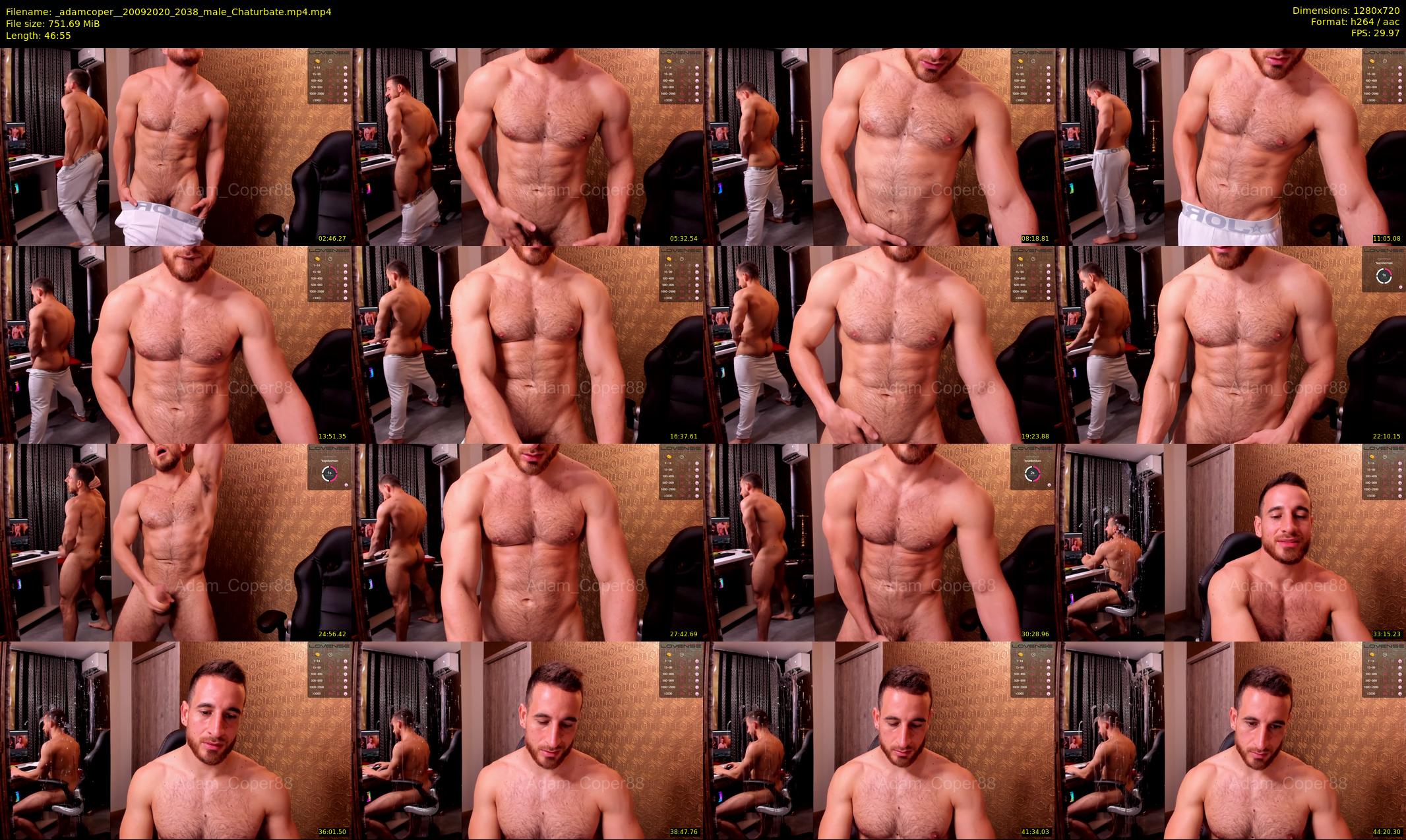 _adamcoper_ — 47 minute Chaturbate male cam show recording, 720p, Sep 20, 2020