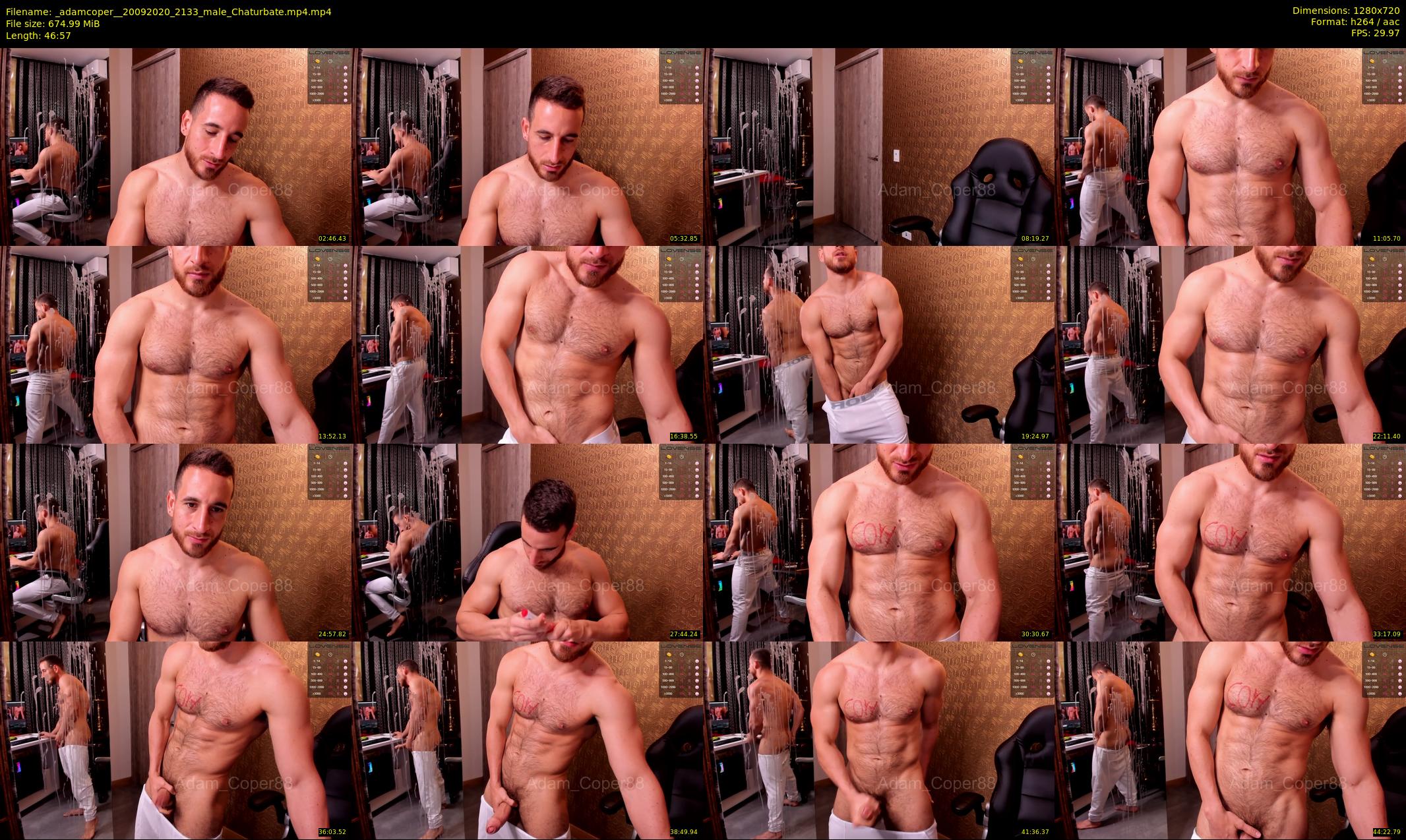 _adamcoper_ — 47 minute Chaturbate male cam show recording, 720p, Sep 20, 2020
